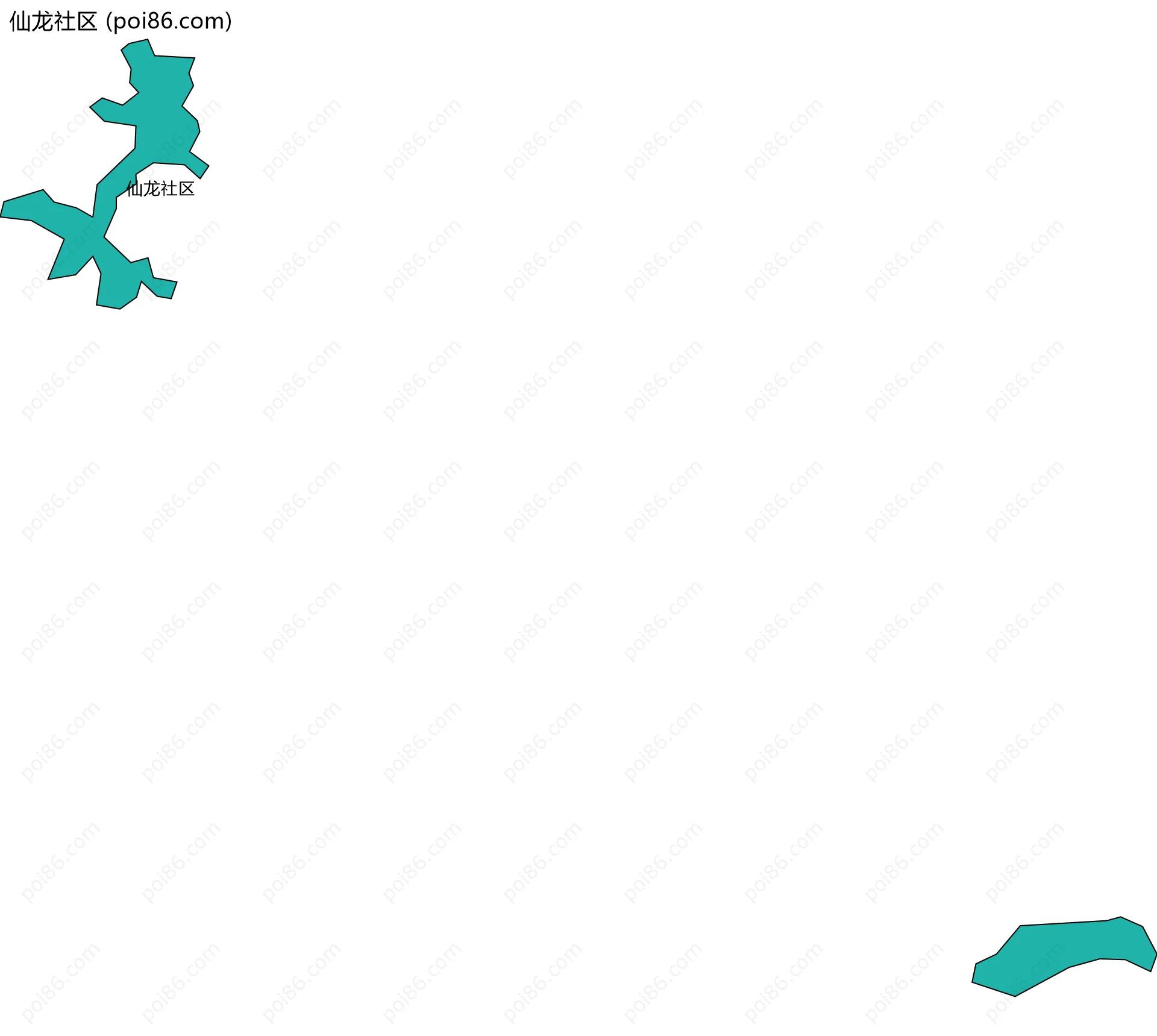 仙龙社区边界地图