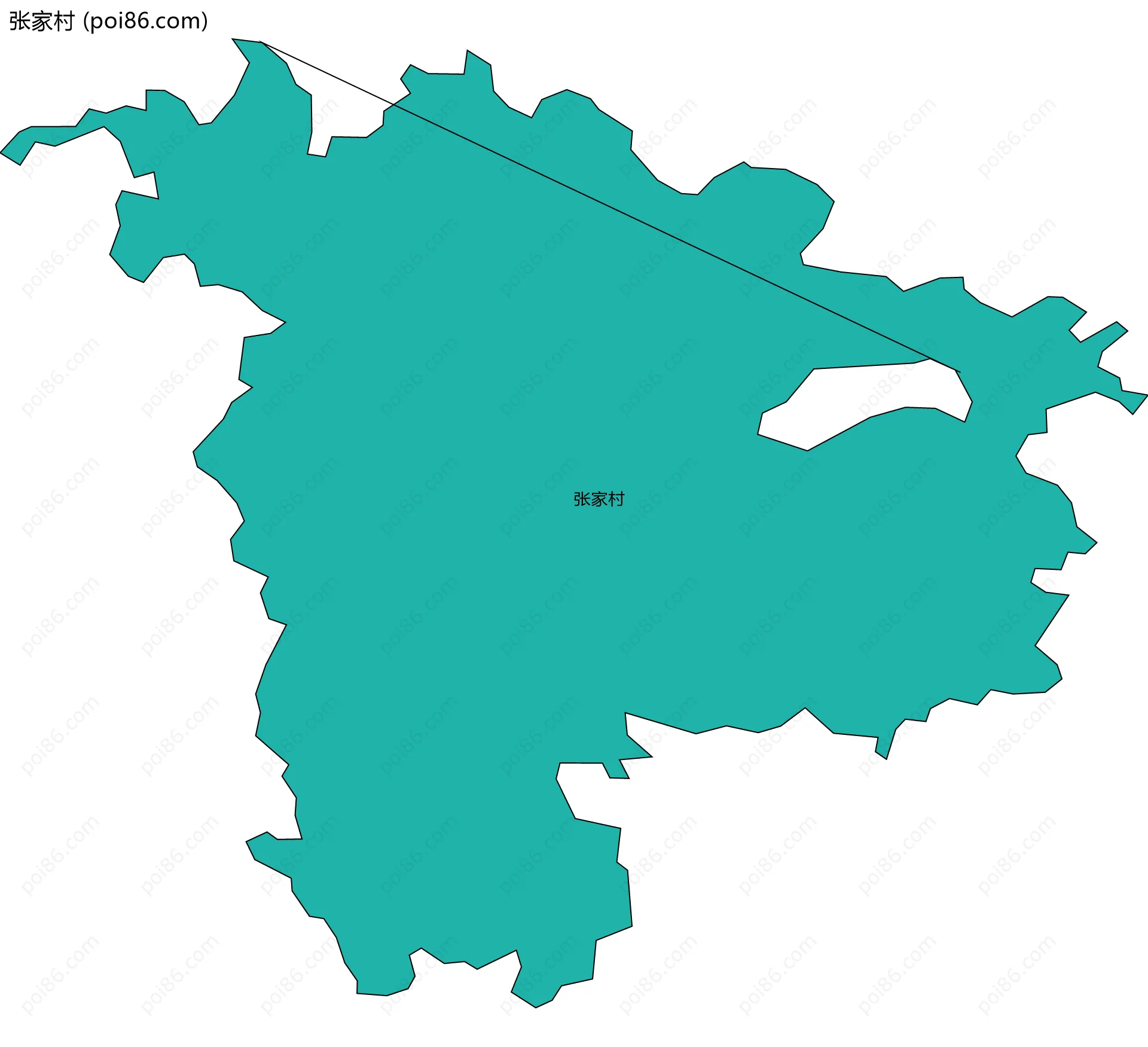 张家村边界地图