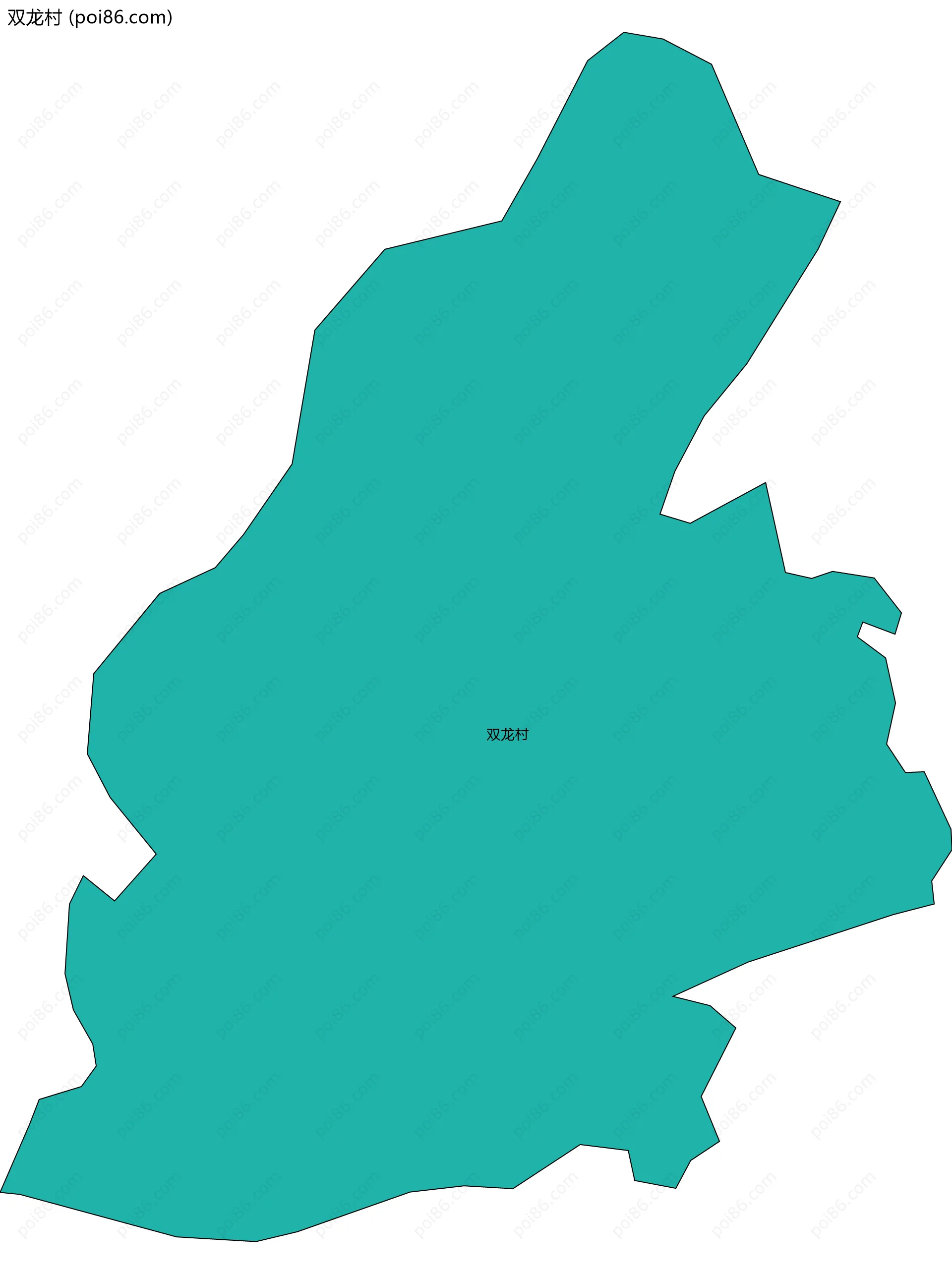 双龙村边界地图