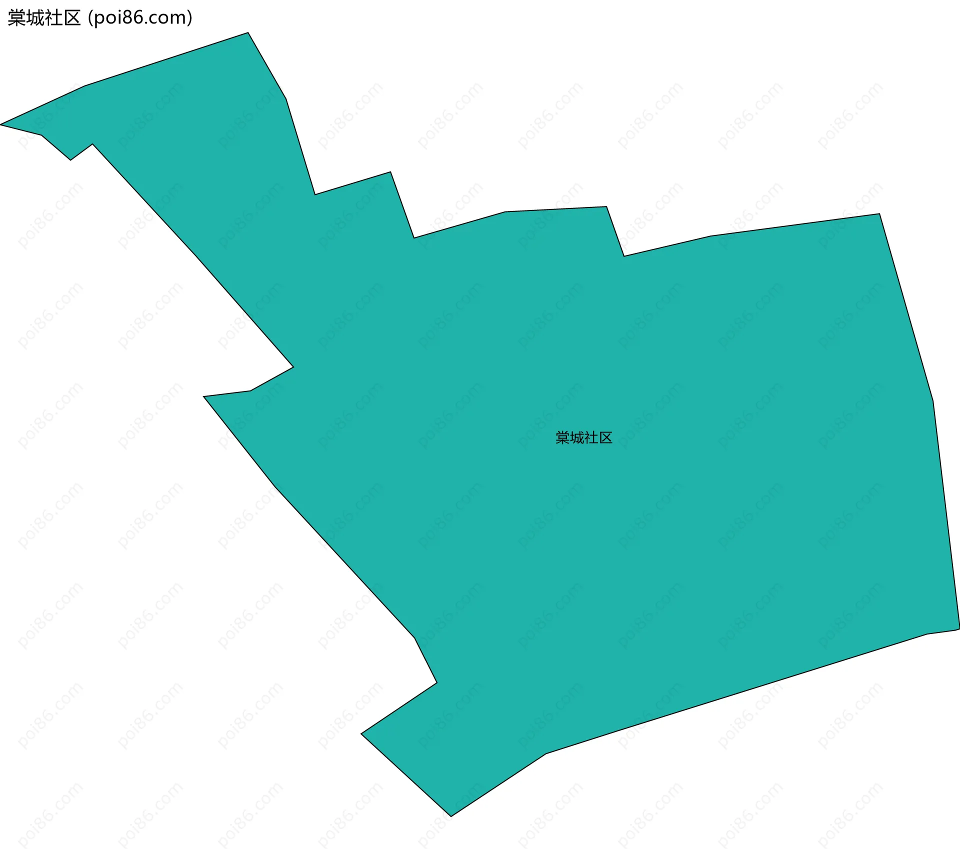 棠城社区边界地图