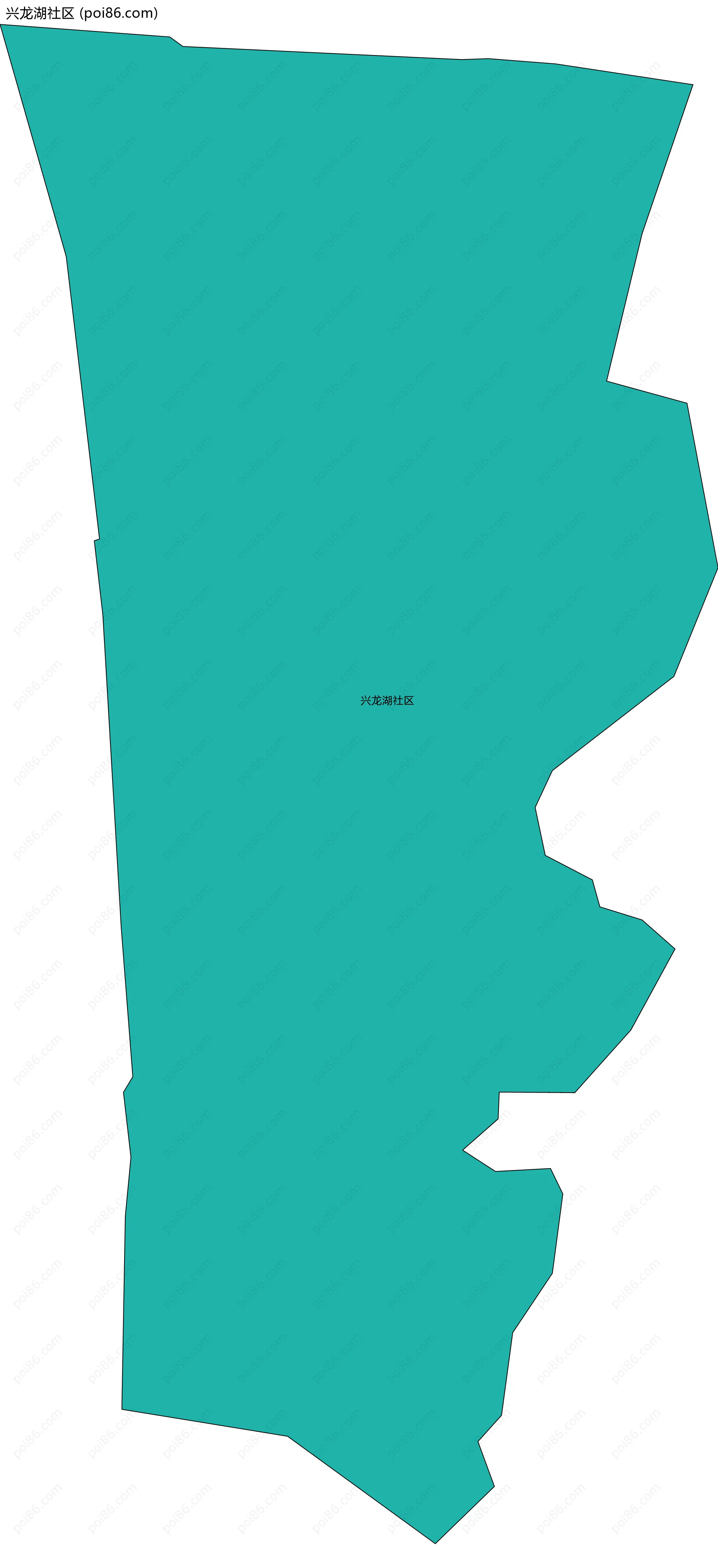 兴龙湖社区边界地图