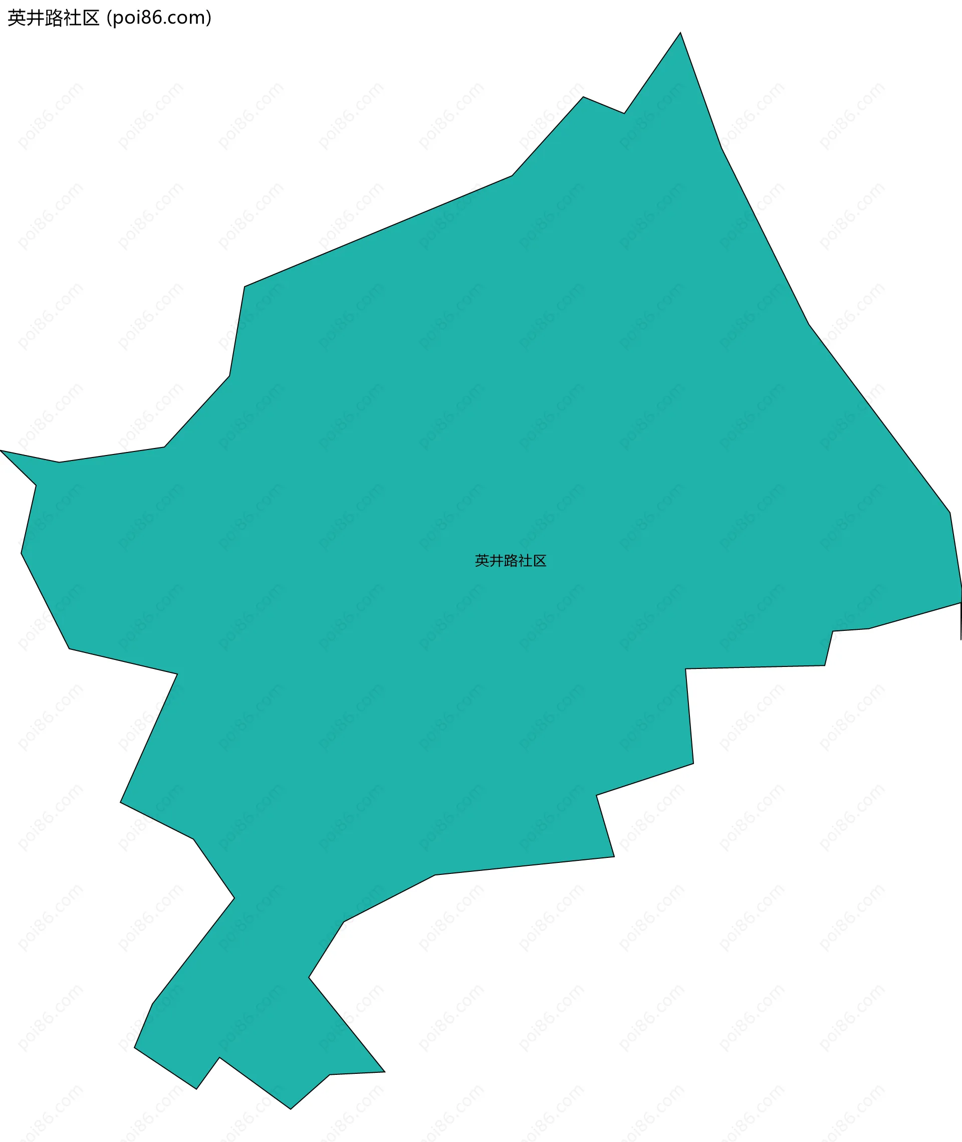 英井路社区边界地图