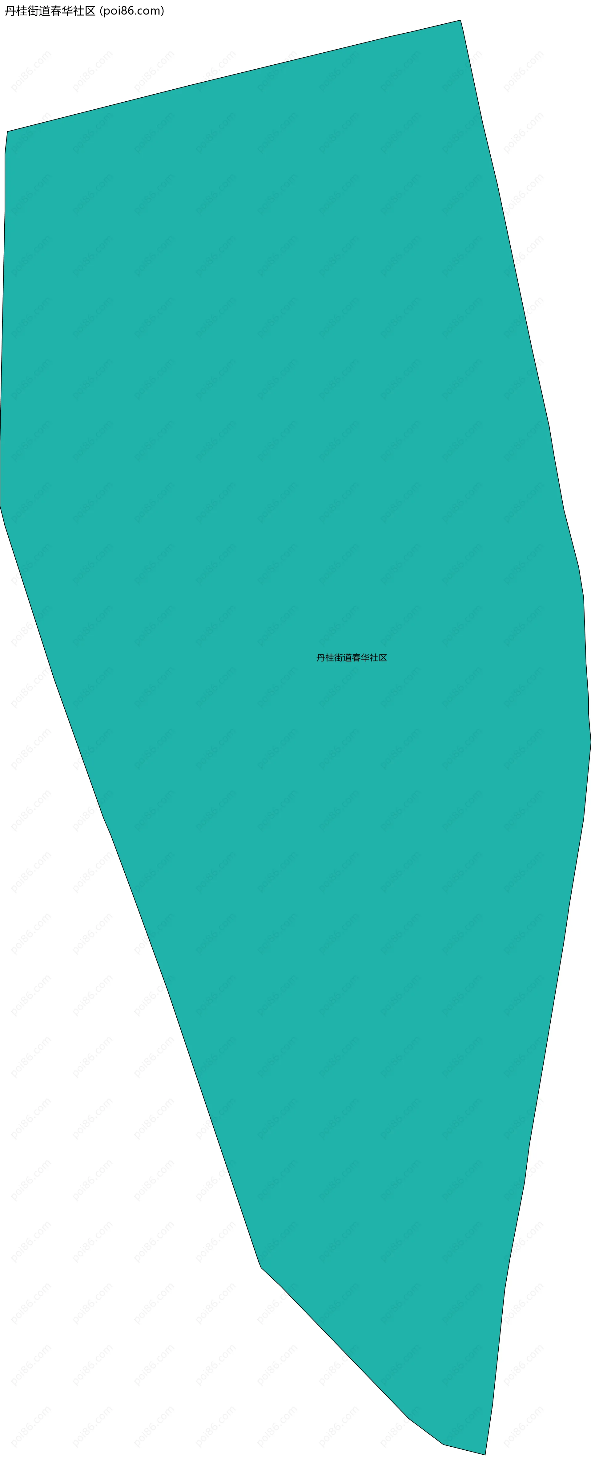 丹桂街道春华社区边界地图