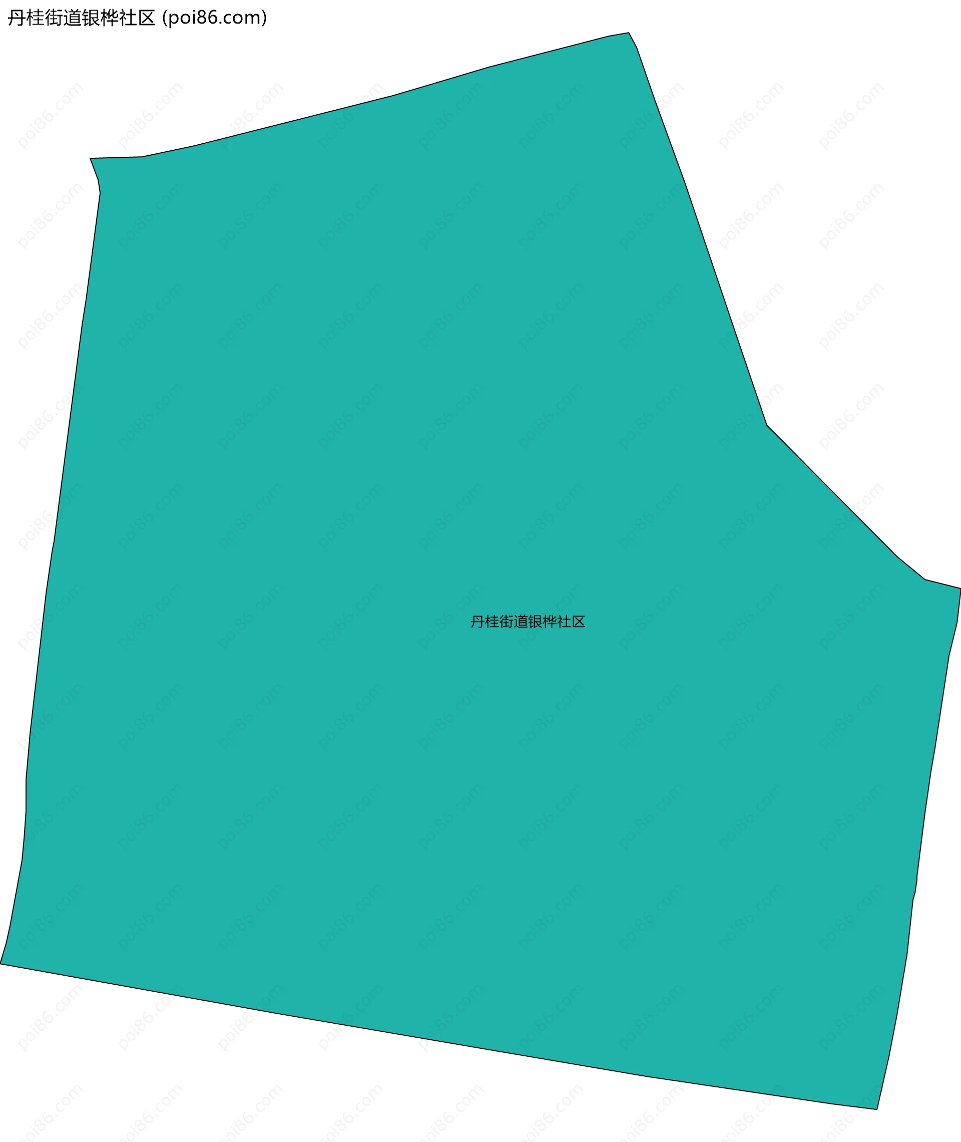 丹桂街道银桦社区边界地图