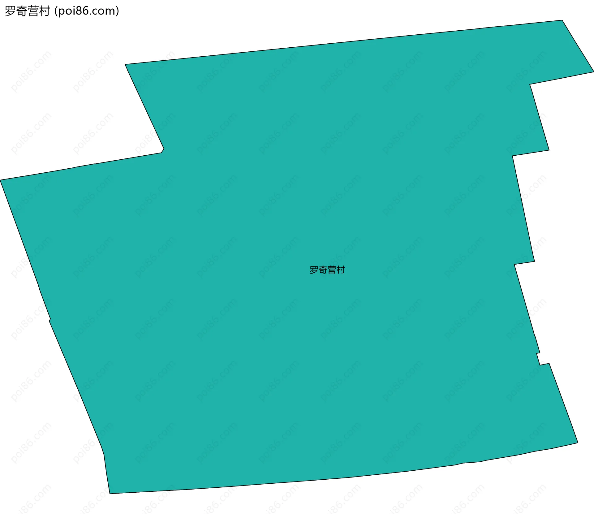 罗奇营村边界地图