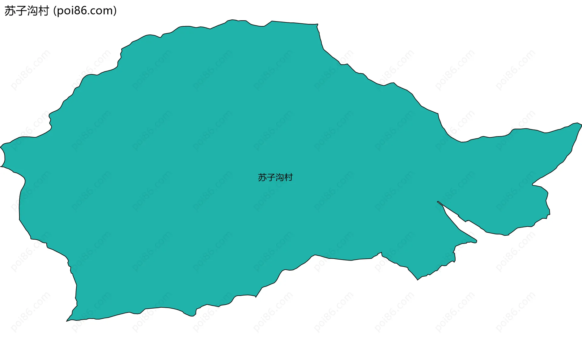 苏子沟村边界地图