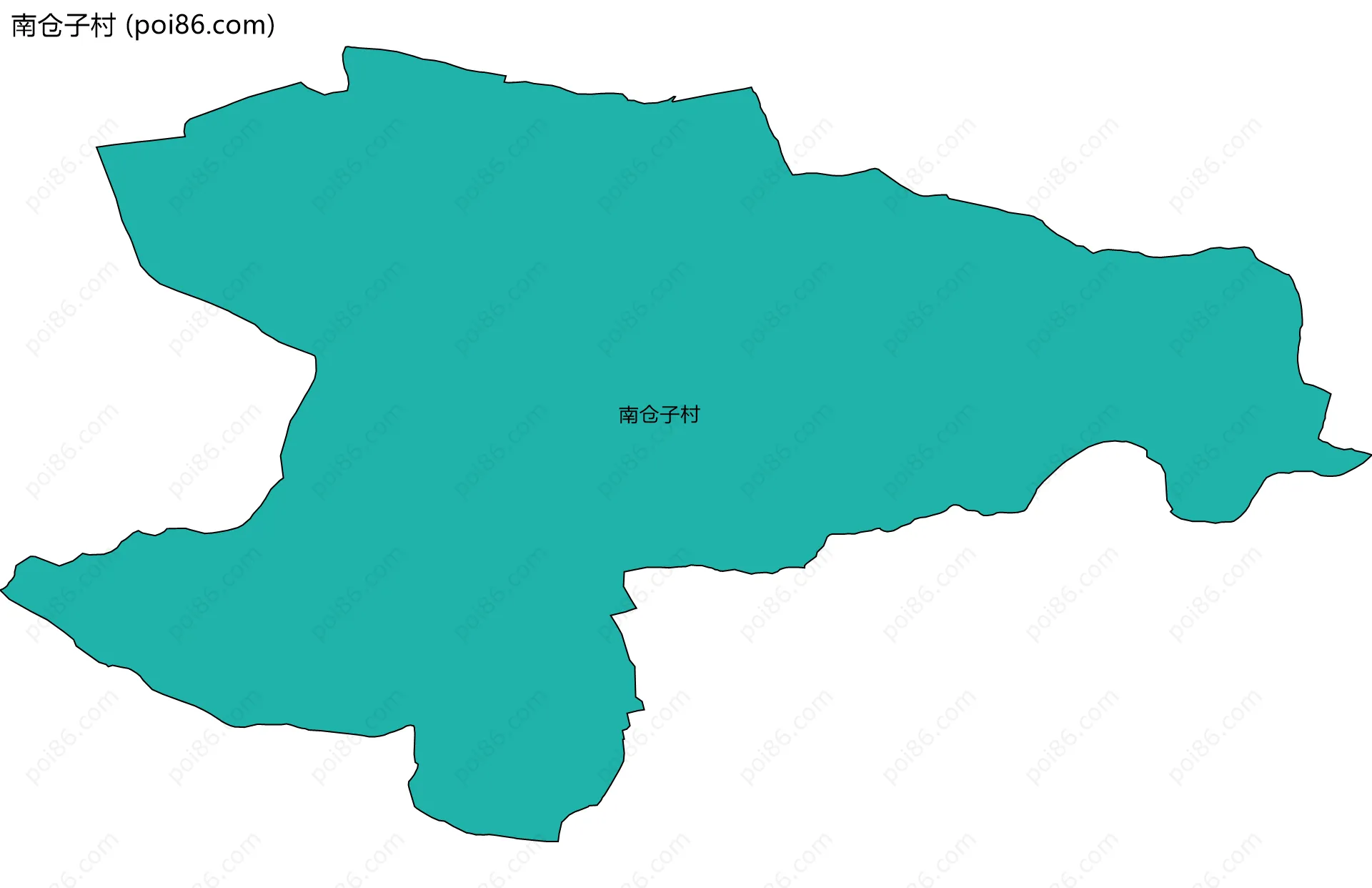 南仓子村边界地图