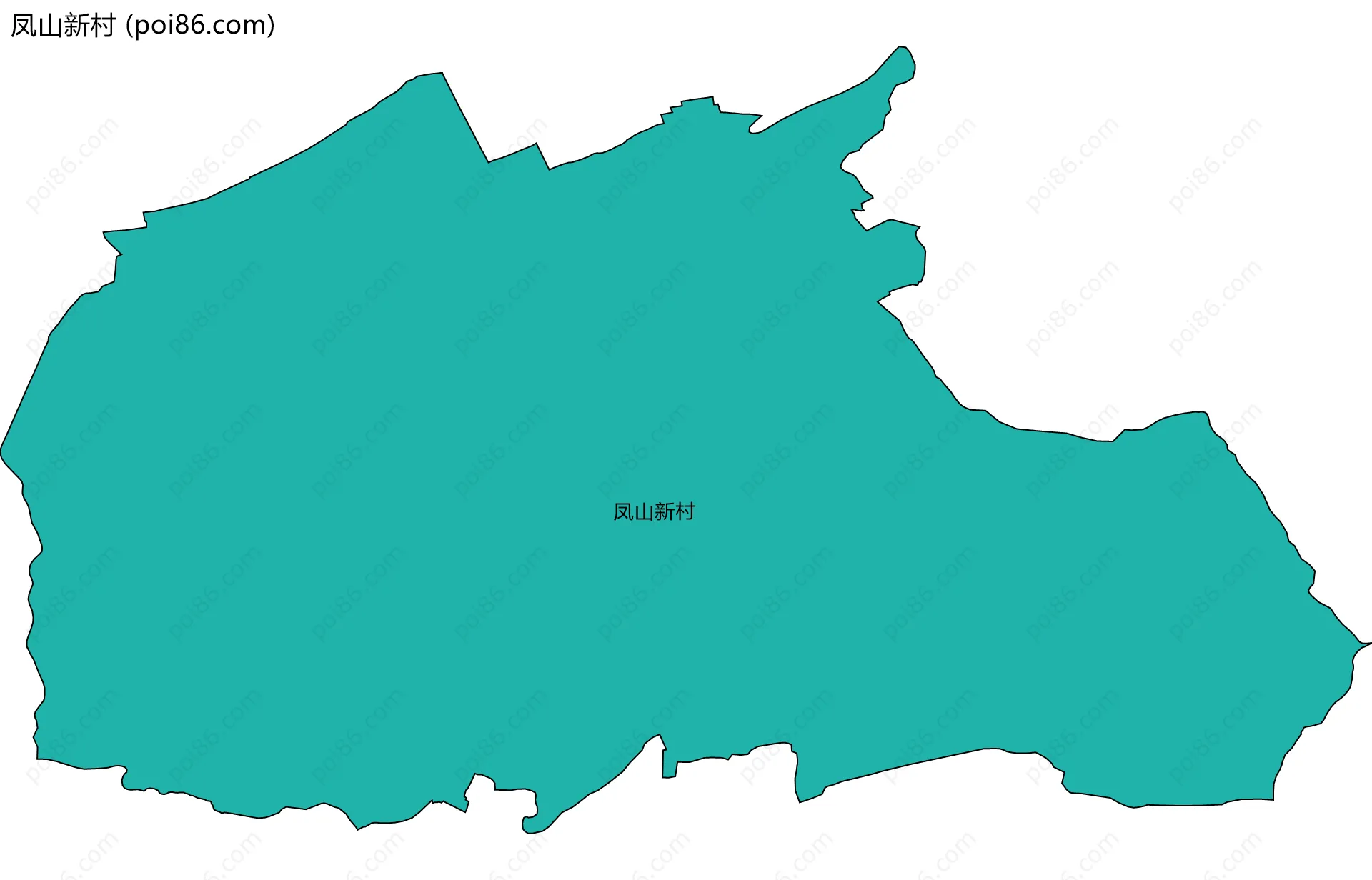 凤山新村边界地图