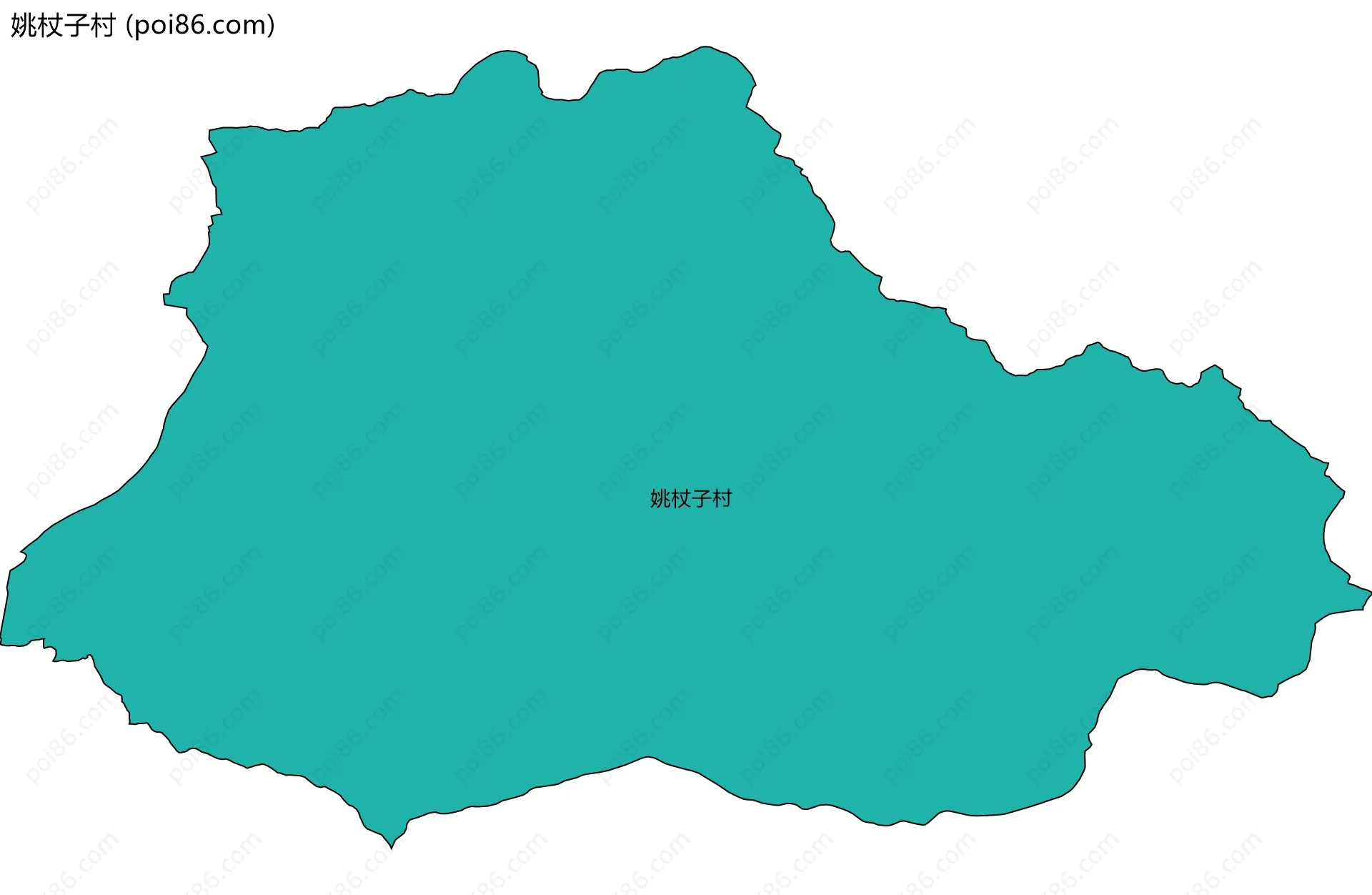 姚杖子村边界地图