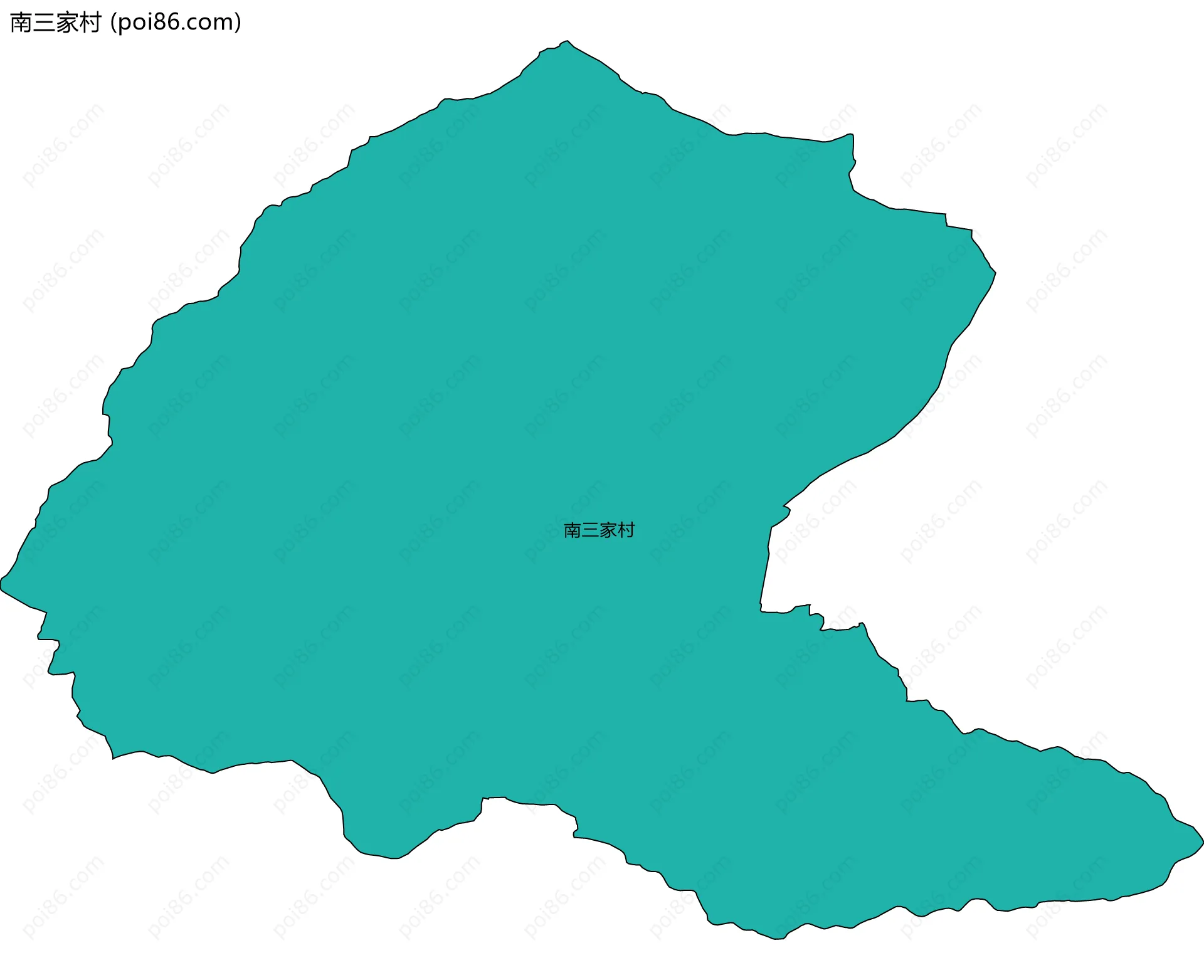 南三家村边界地图