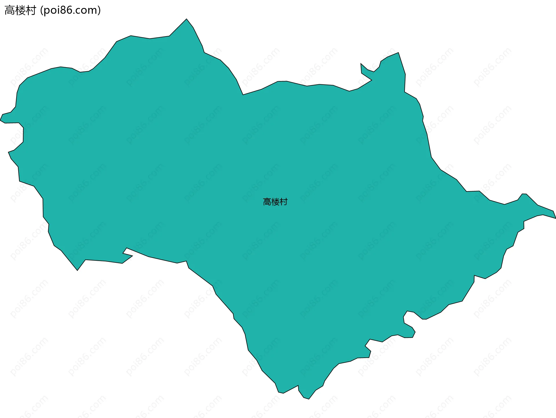 高楼村边界地图