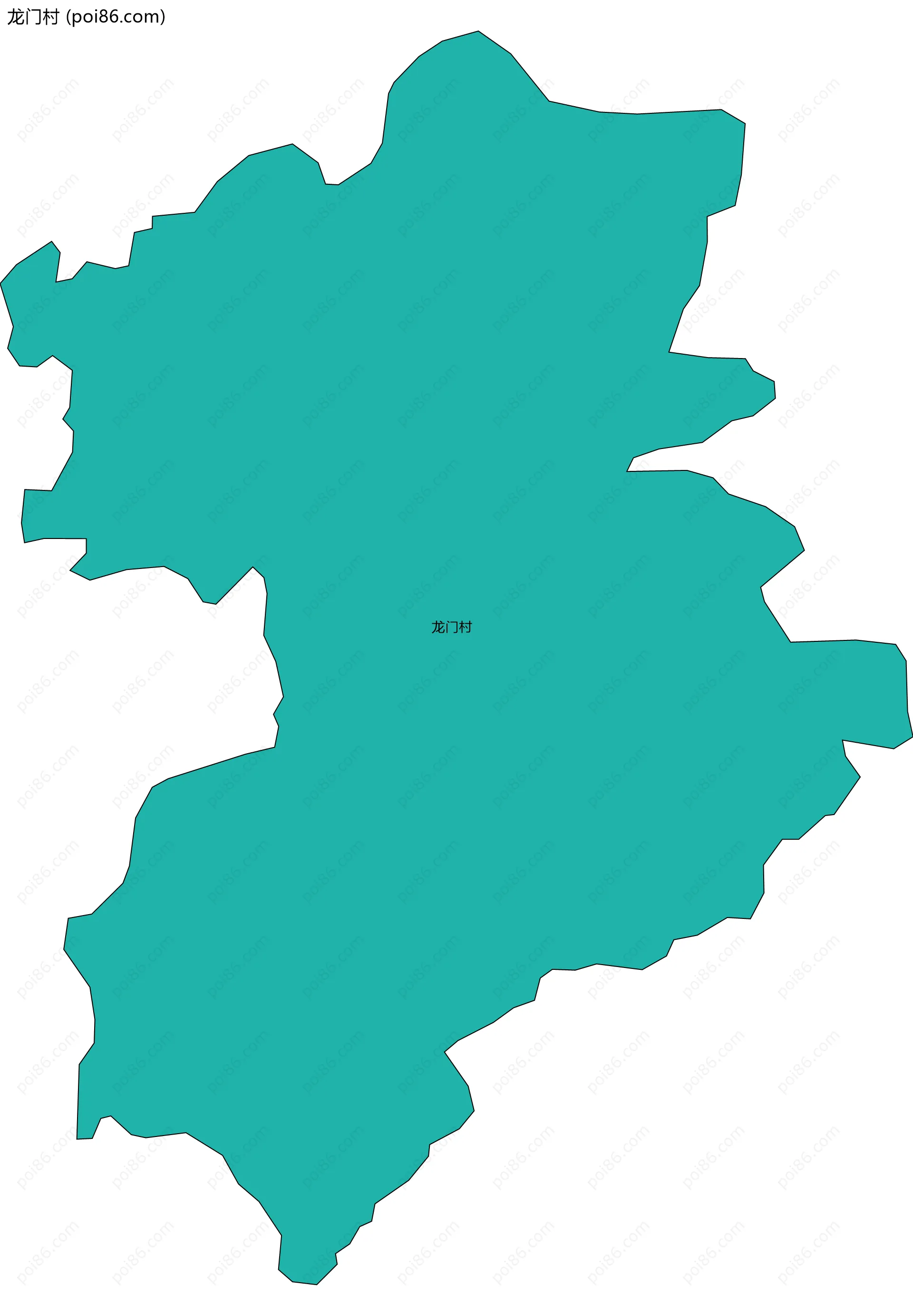 龙门村边界地图