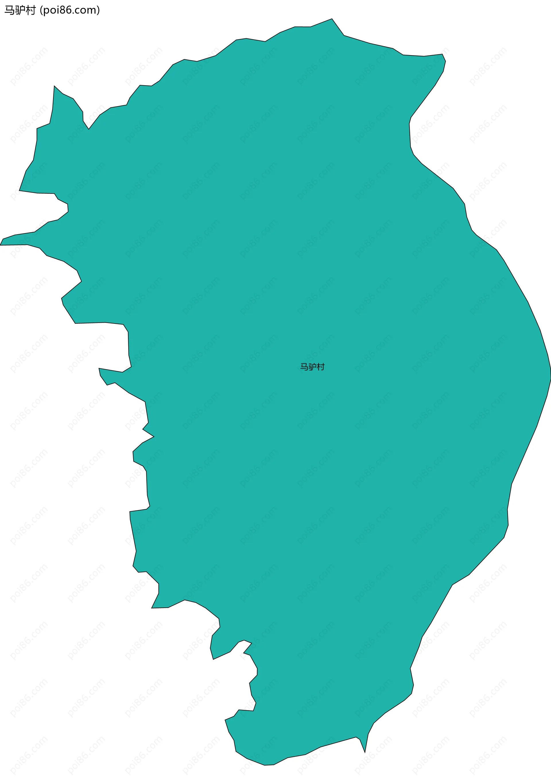 马驴村边界地图