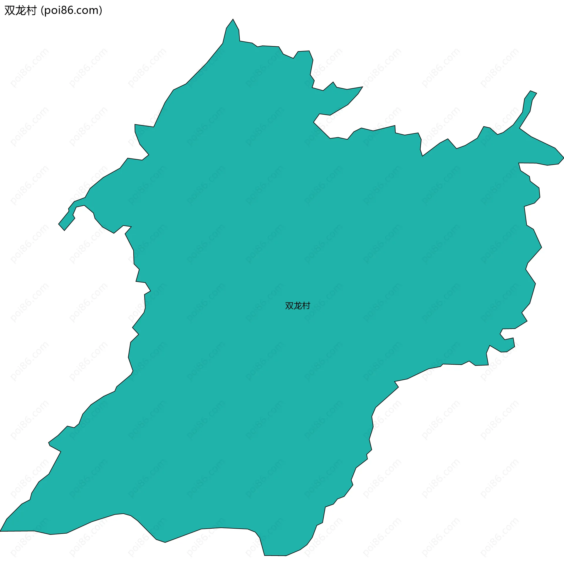 双龙村边界地图