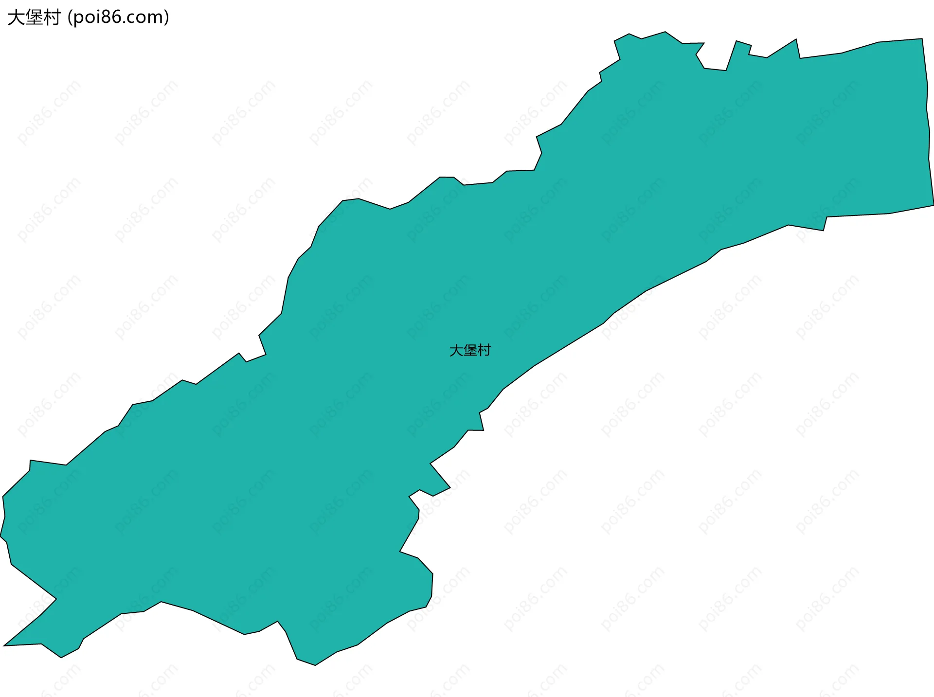 大堡村边界地图