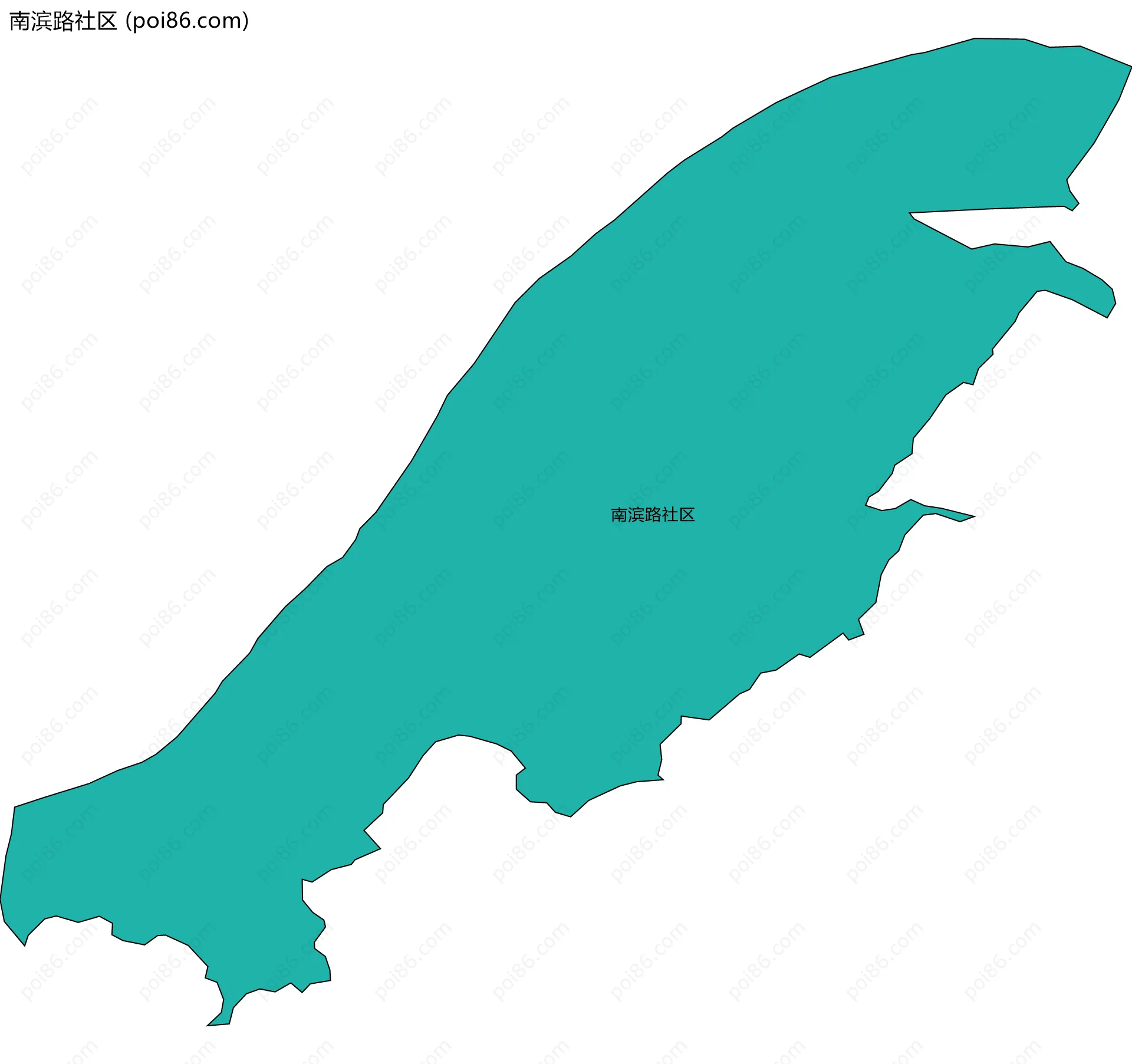 南滨路社区边界地图