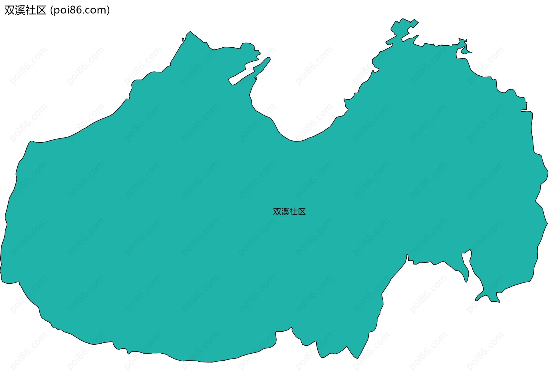 双溪社区边界地图