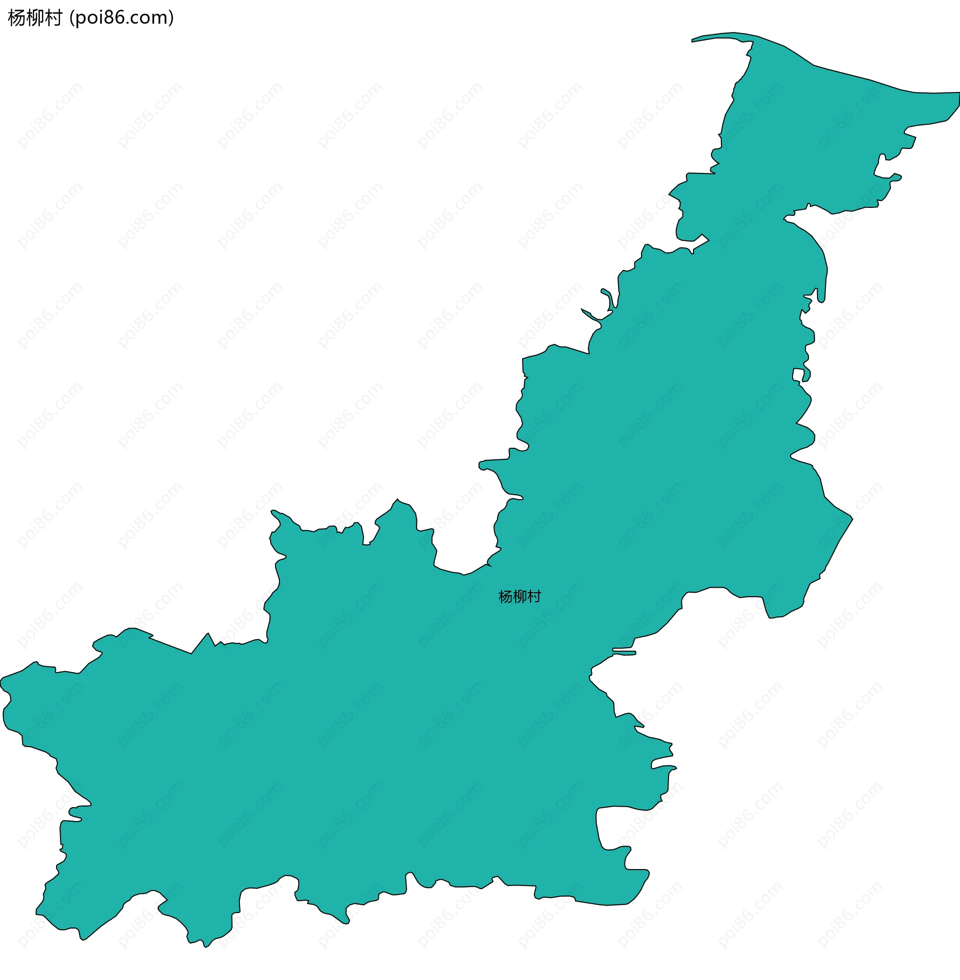 杨柳村边界地图