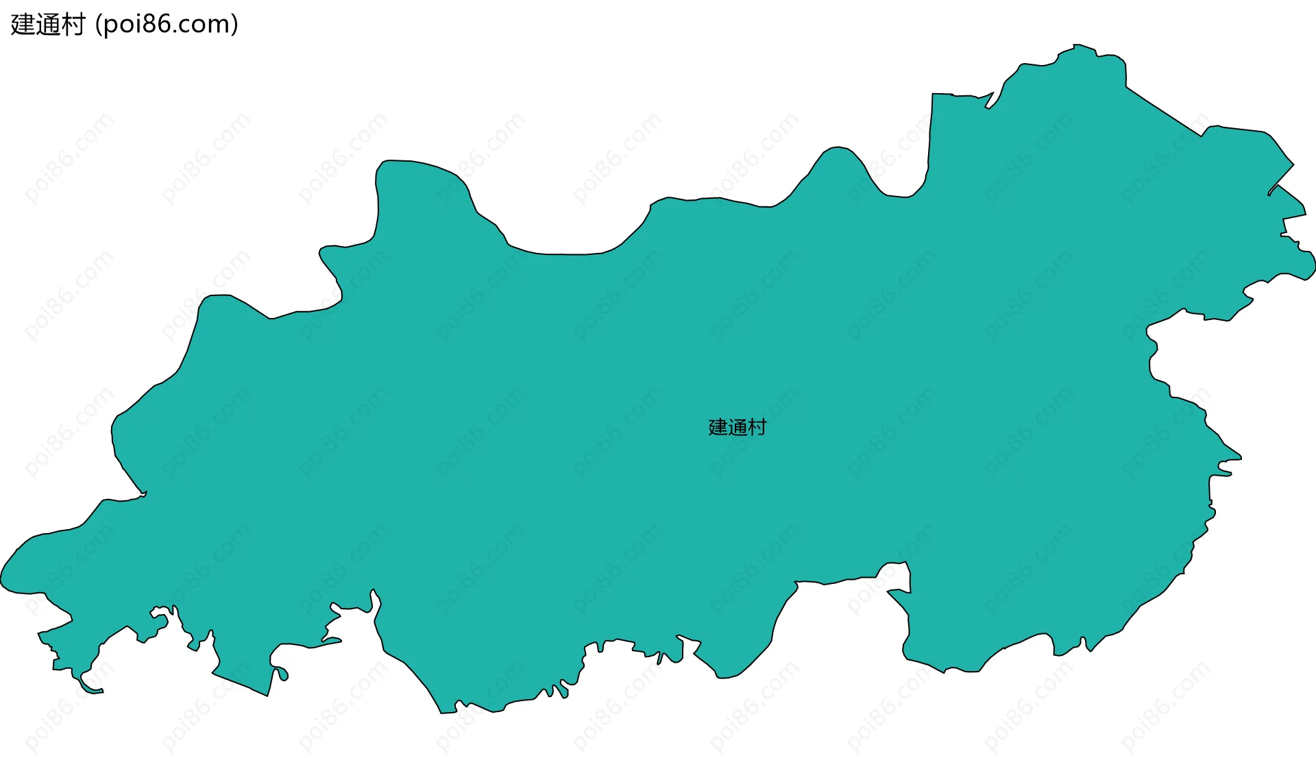 建通村边界地图