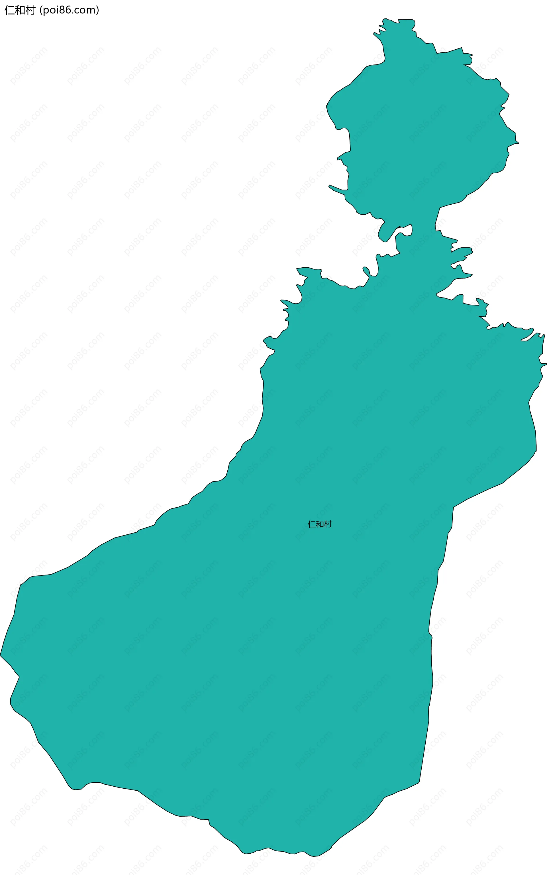 仁和村边界地图