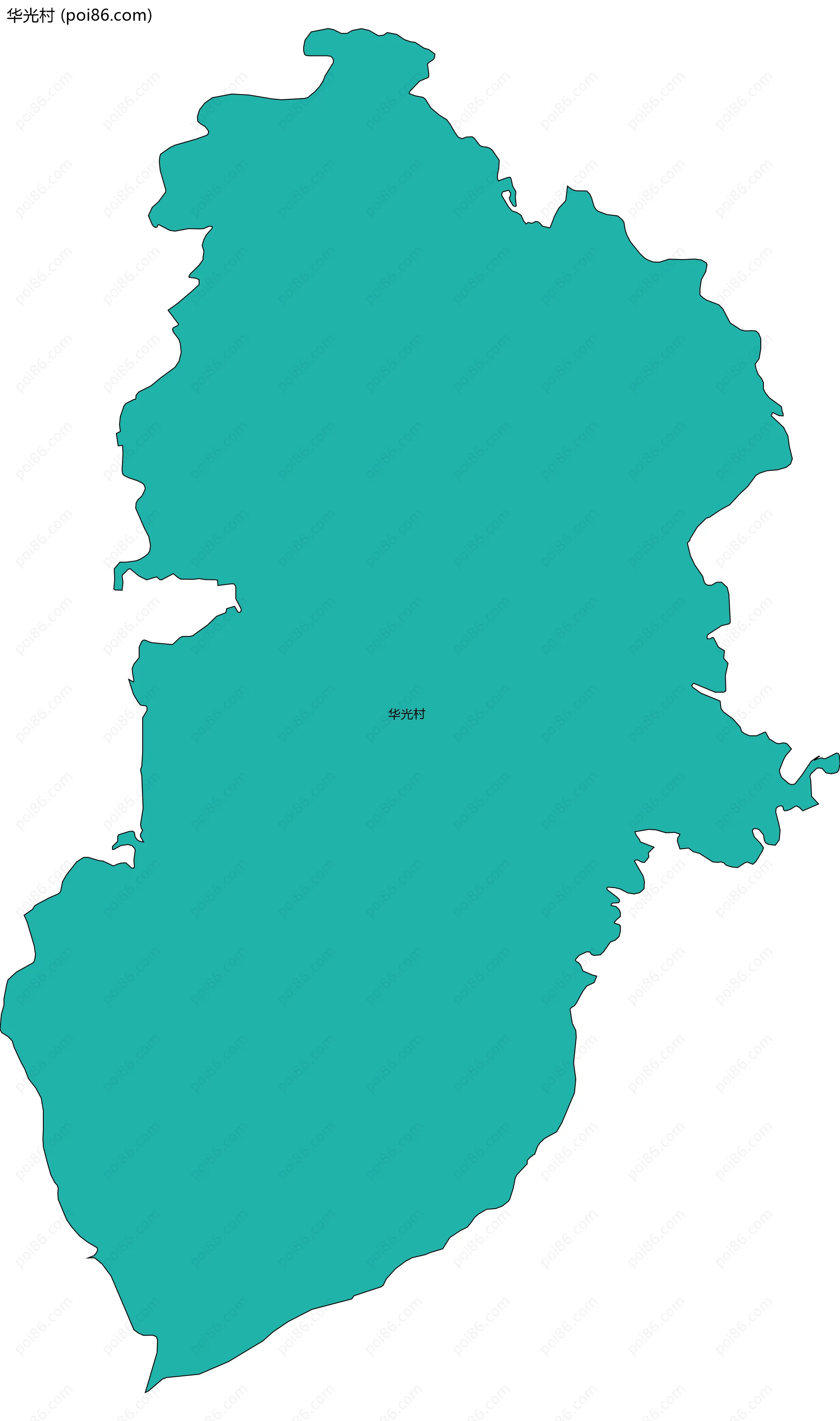 华光村边界地图