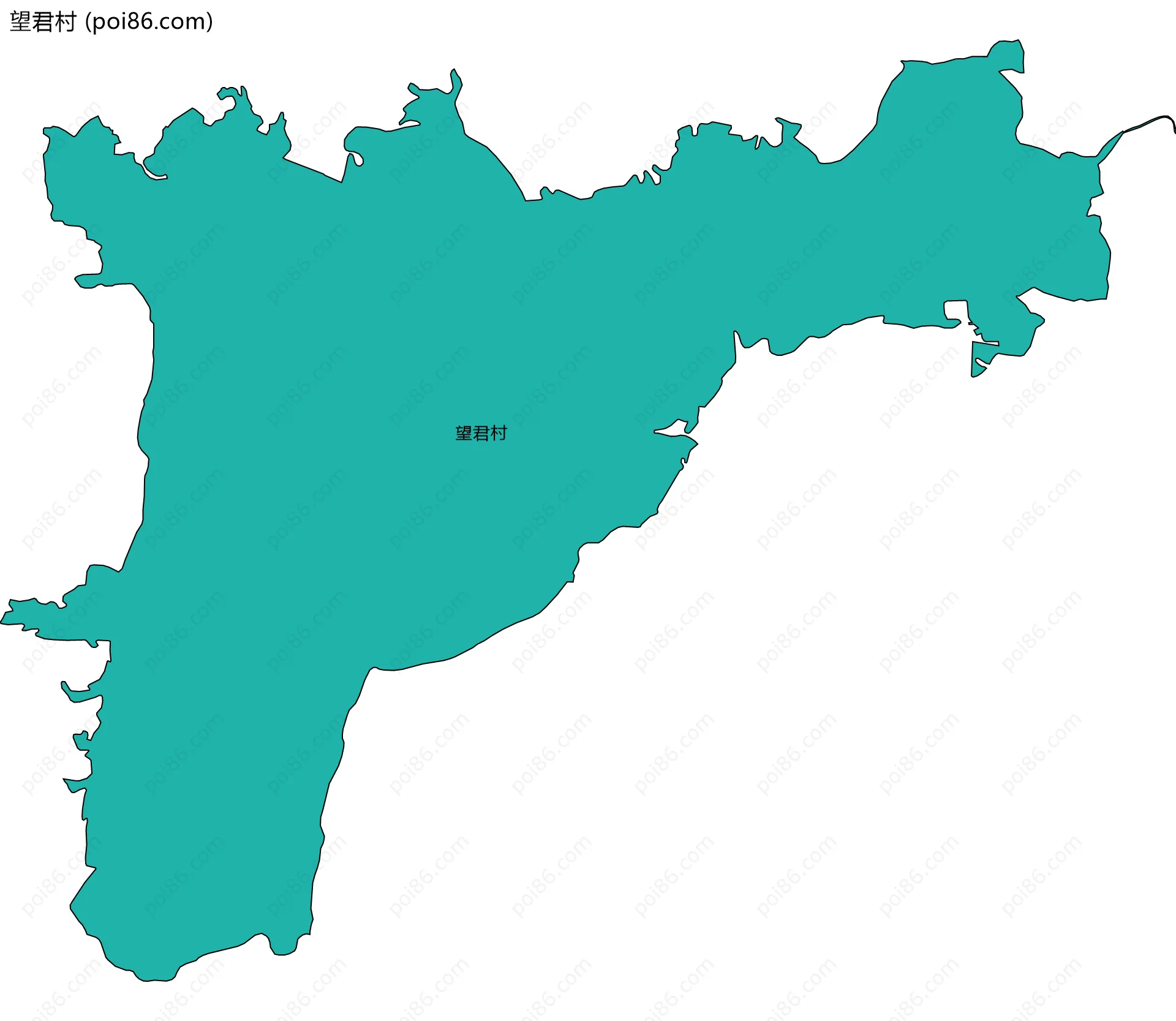 望君村边界地图