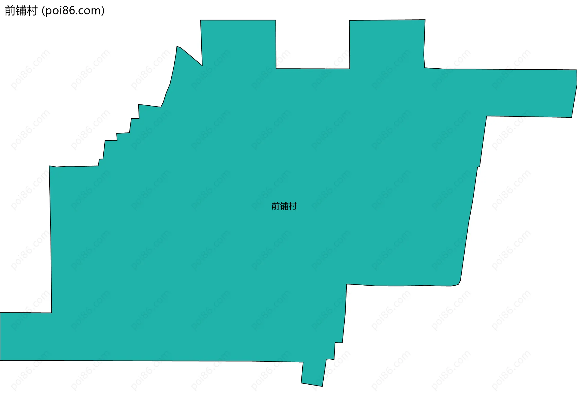 前铺村边界地图