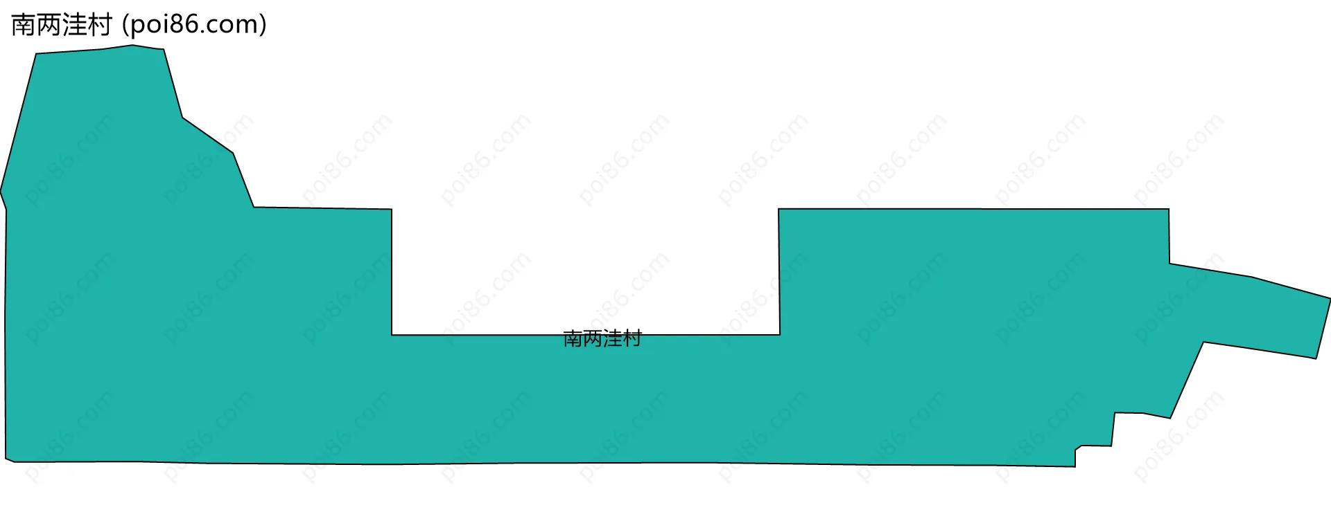 南两洼村边界地图