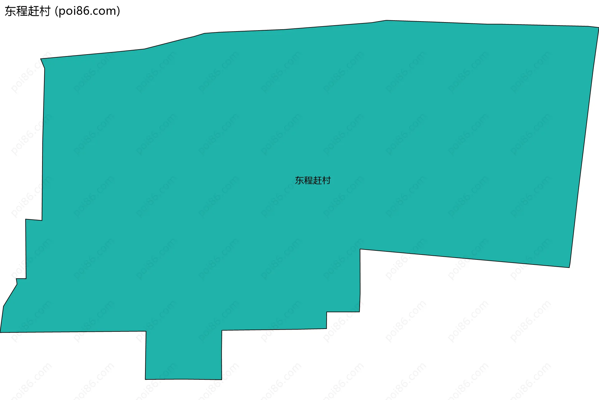 东程赶村边界地图