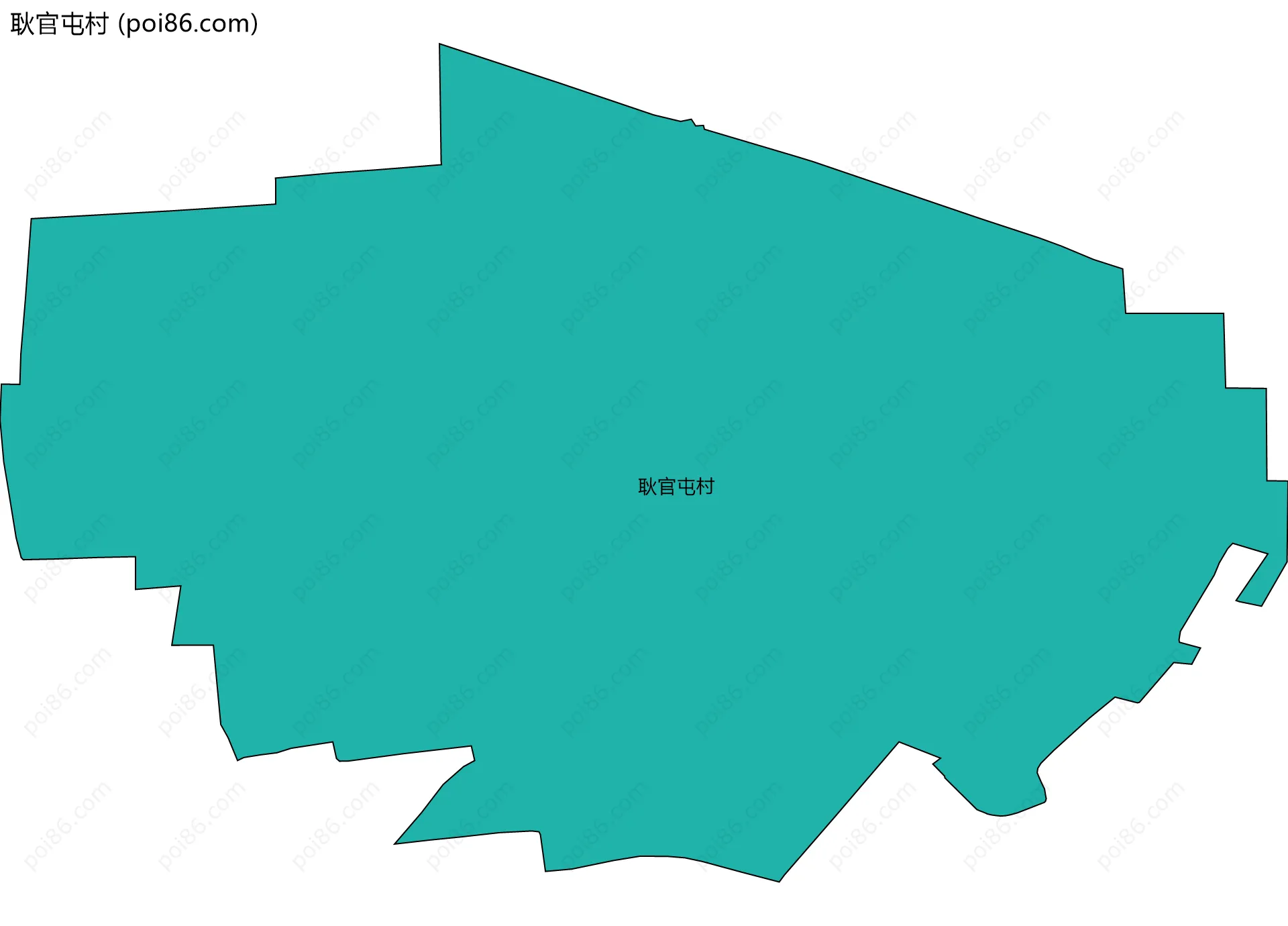 耿官屯村边界地图