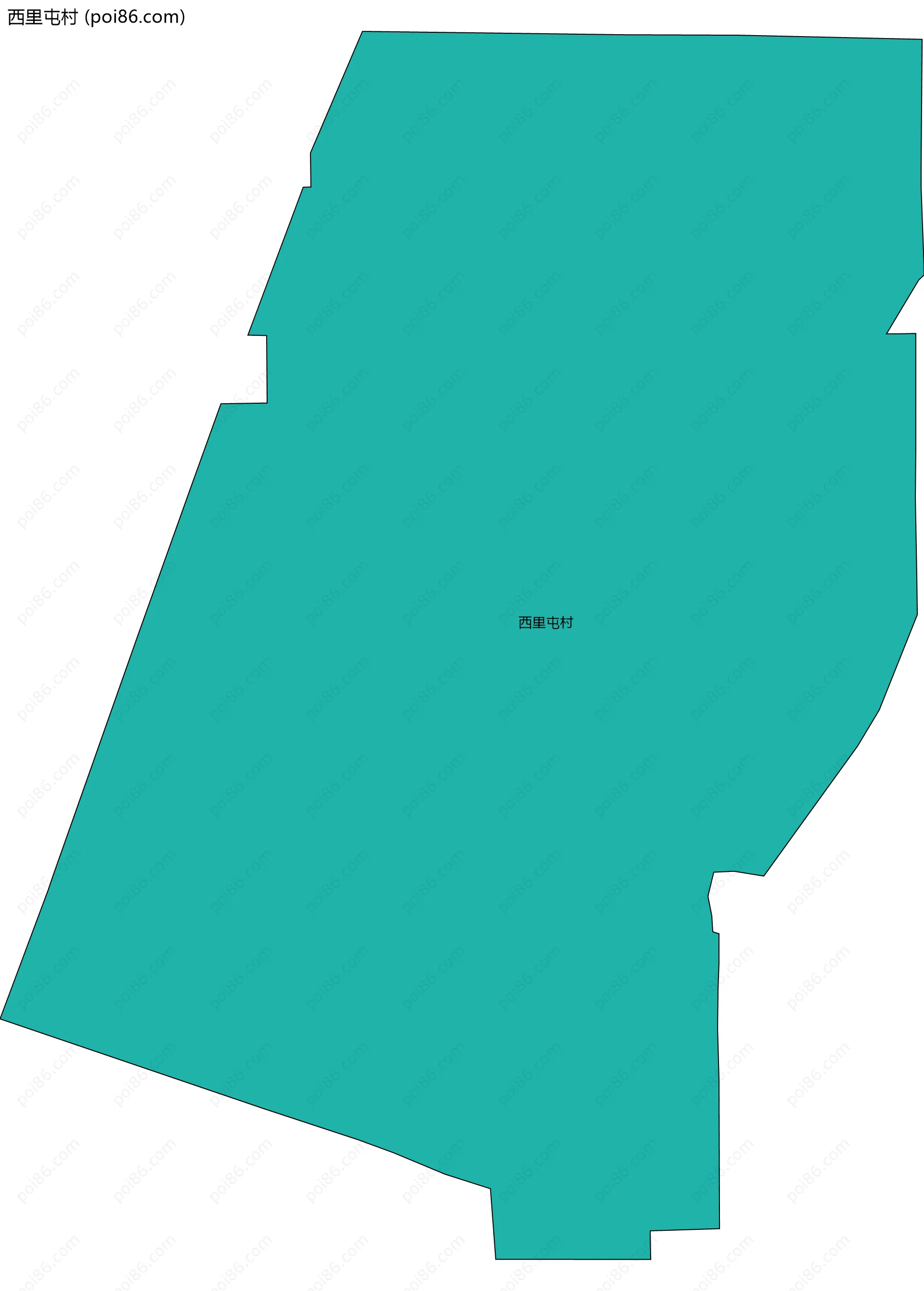 西里屯村边界地图