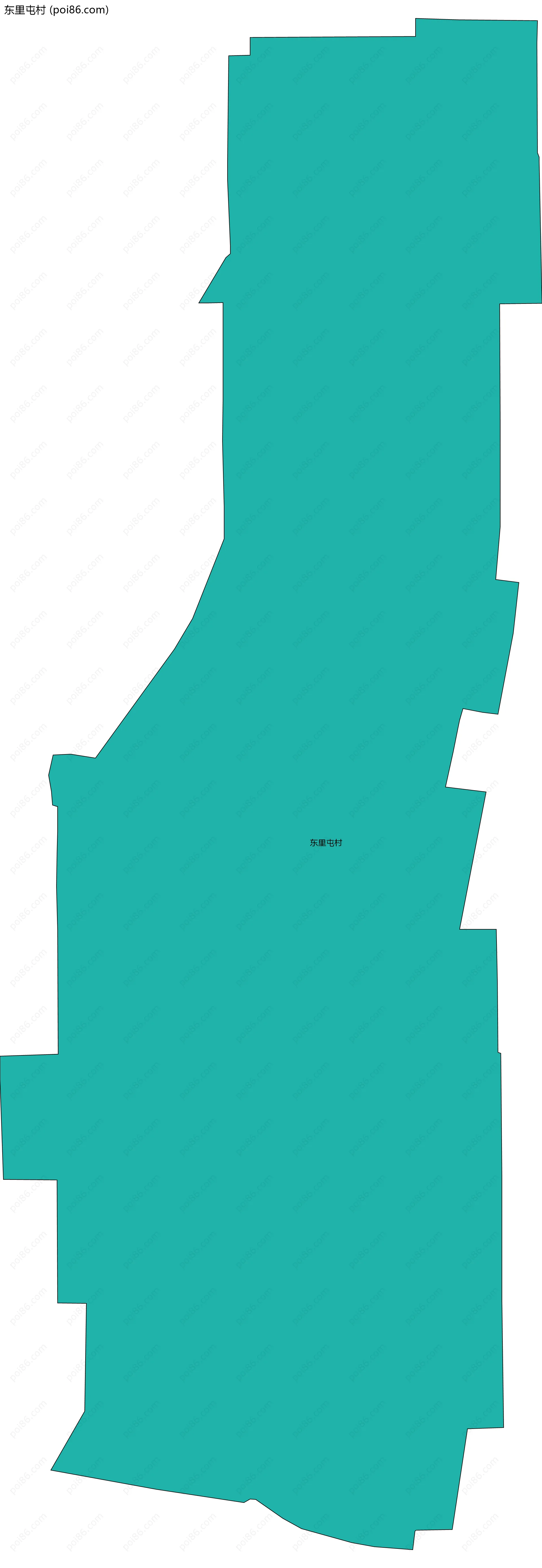 东里屯村边界地图