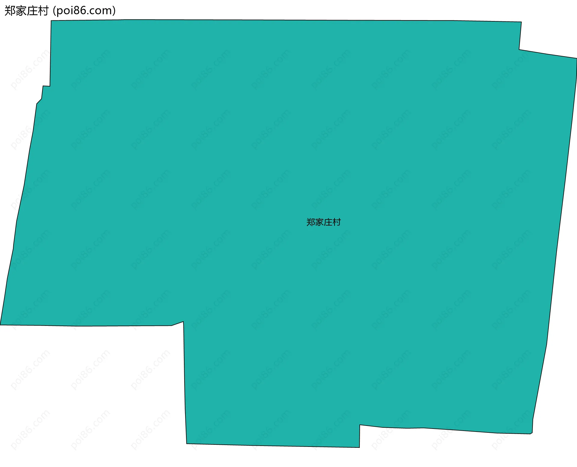 郑家庄村边界地图