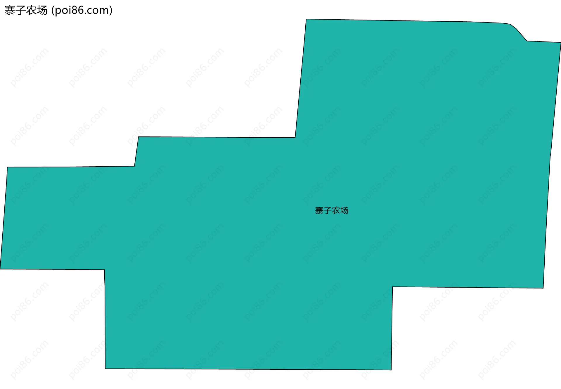 寨子农场边界地图