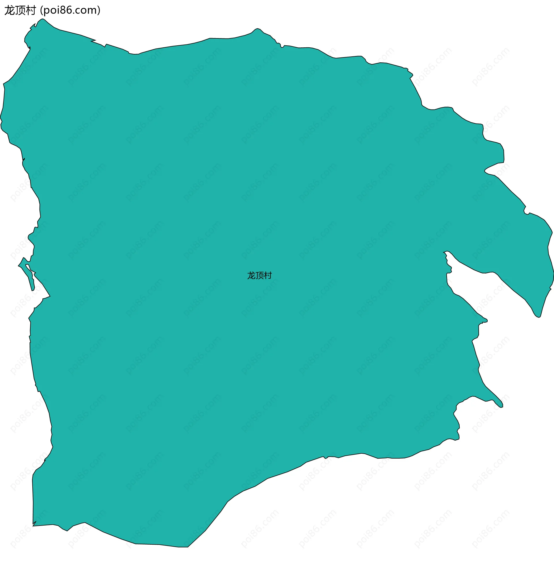 龙顶村边界地图