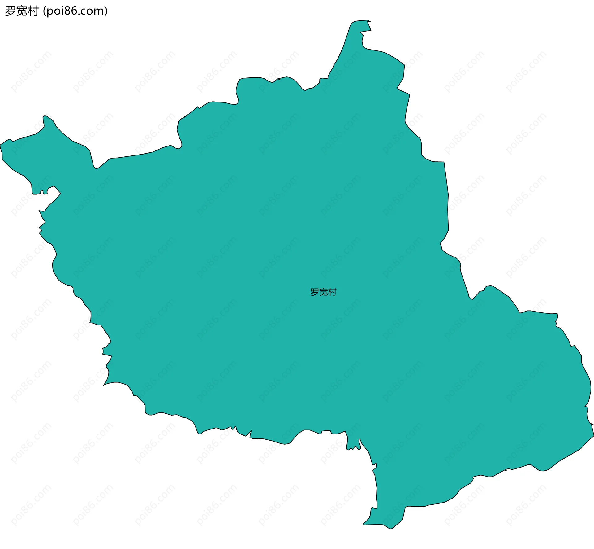 罗宽村边界地图
