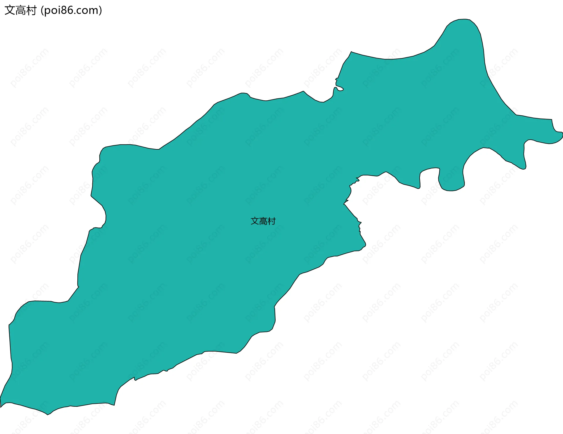 文高村边界地图