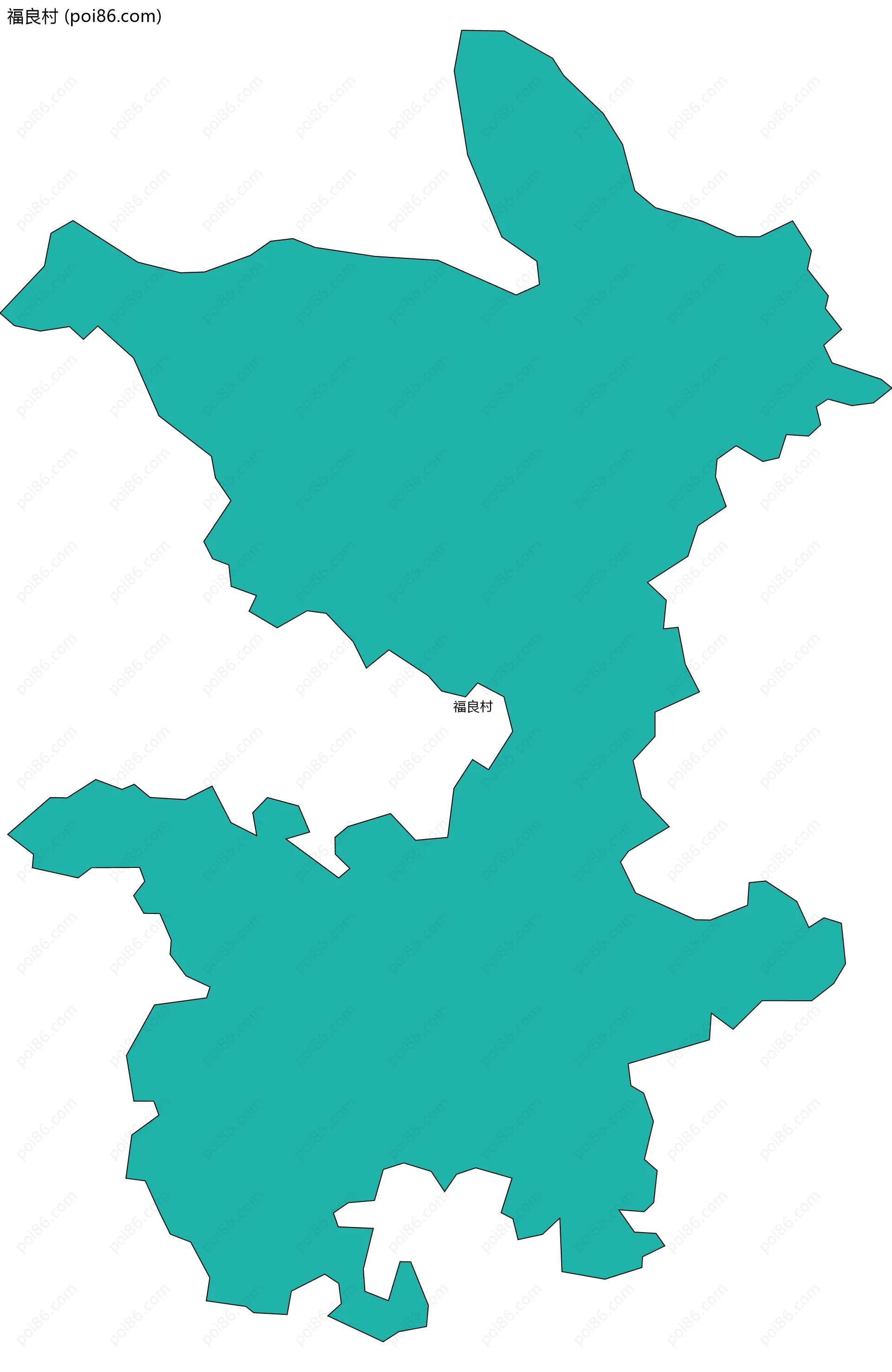 福良村边界地图