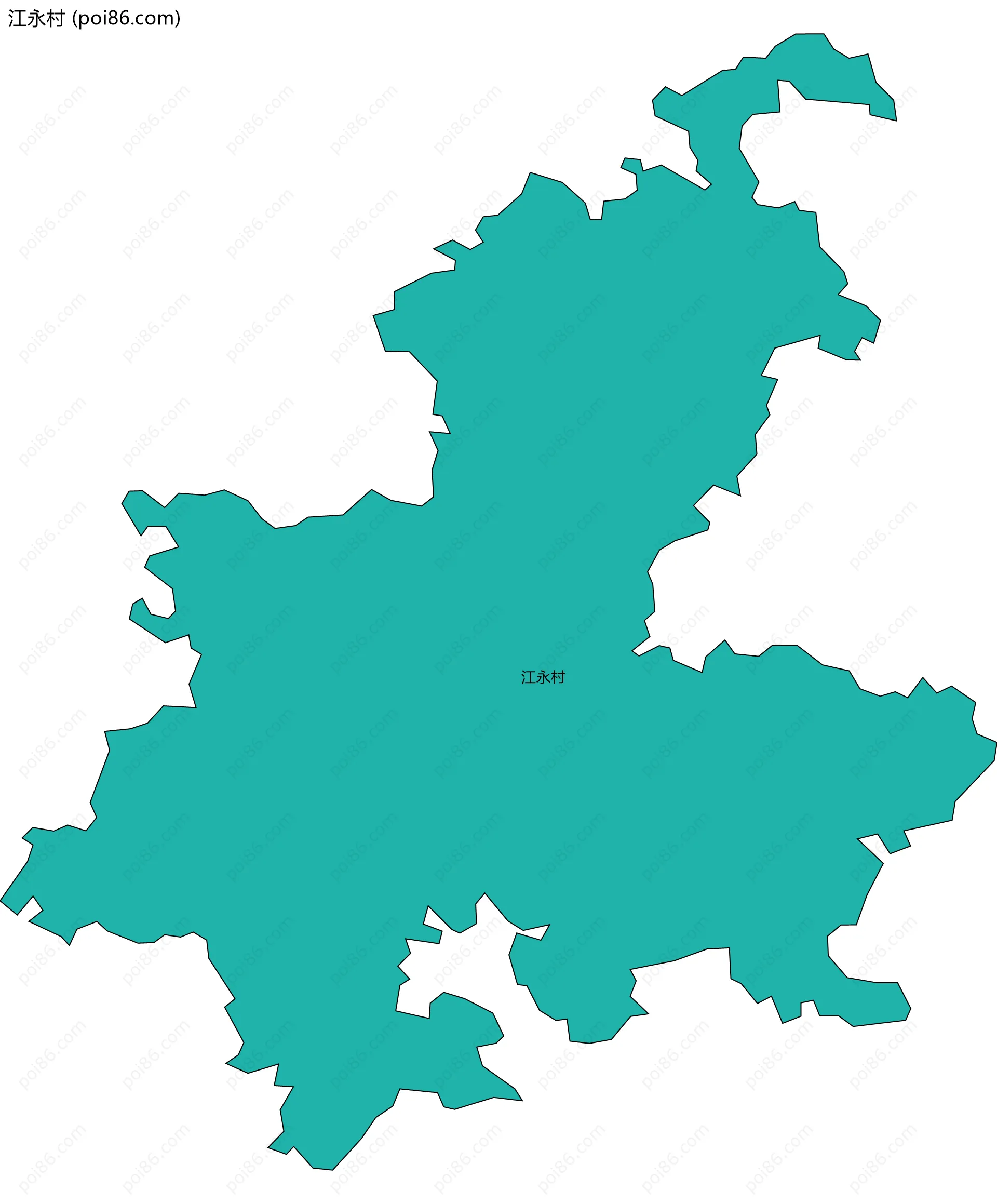 江永村边界地图
