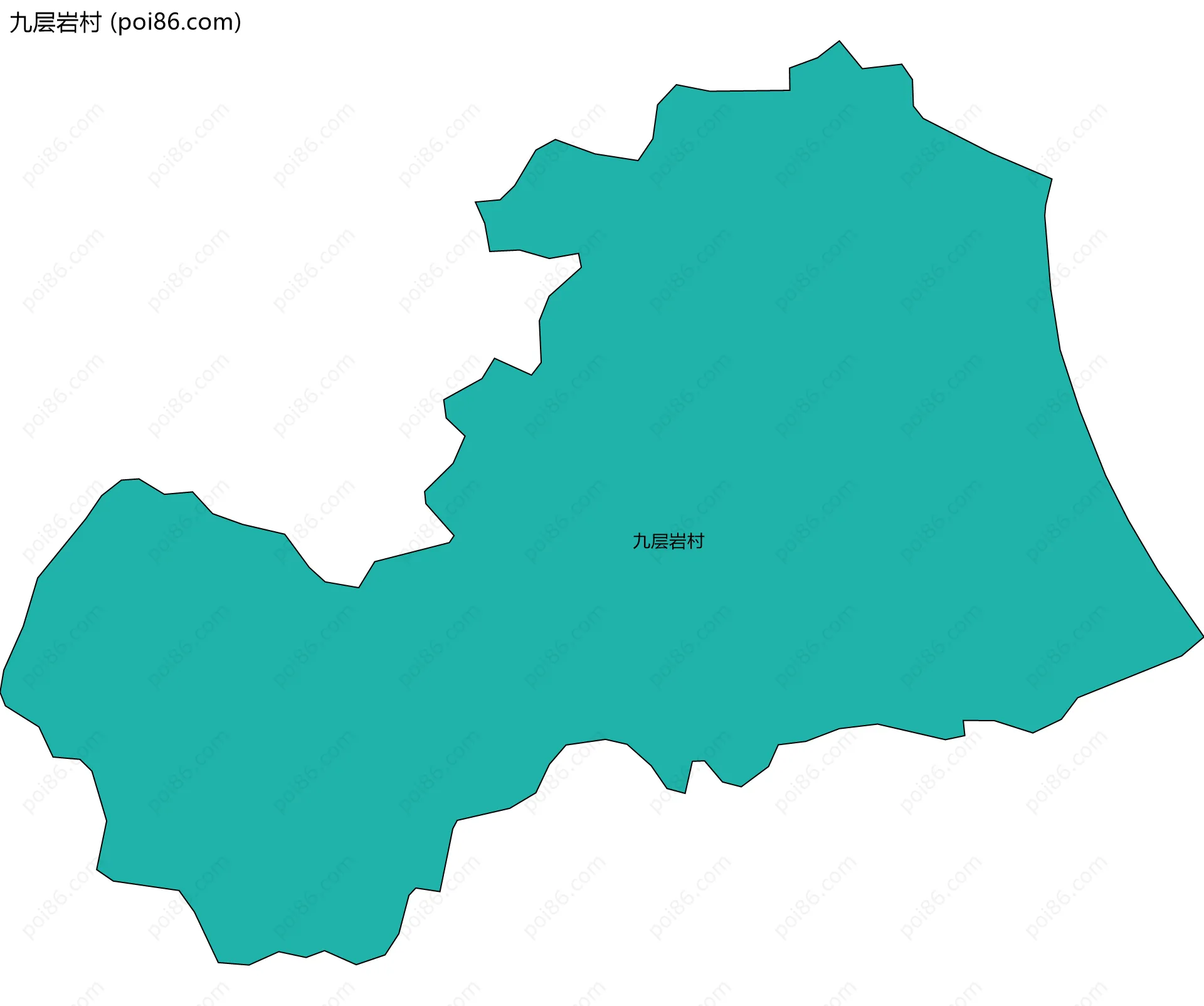 九层岩村边界地图