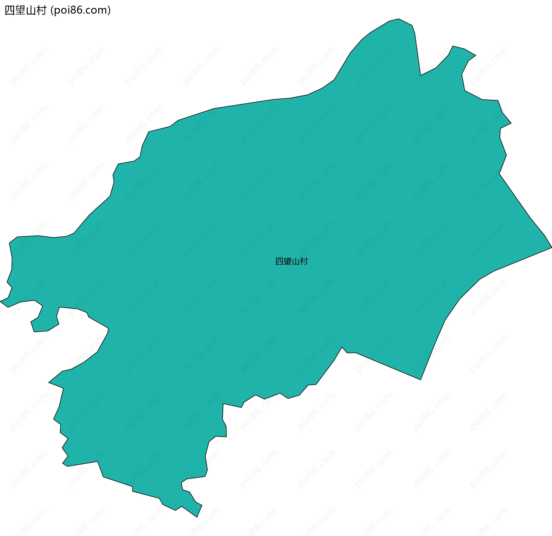 四望山村边界地图