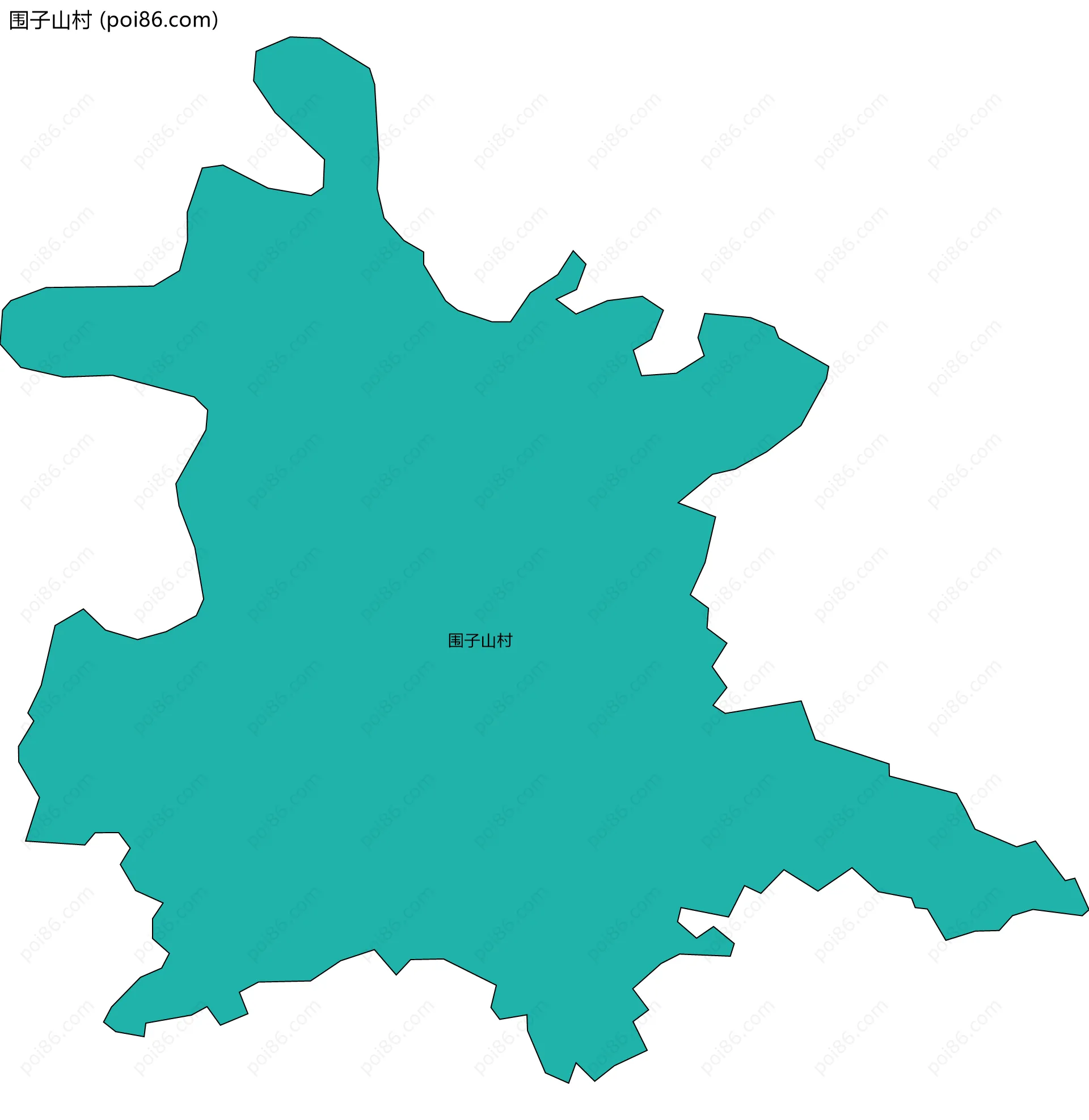 围子山村边界地图