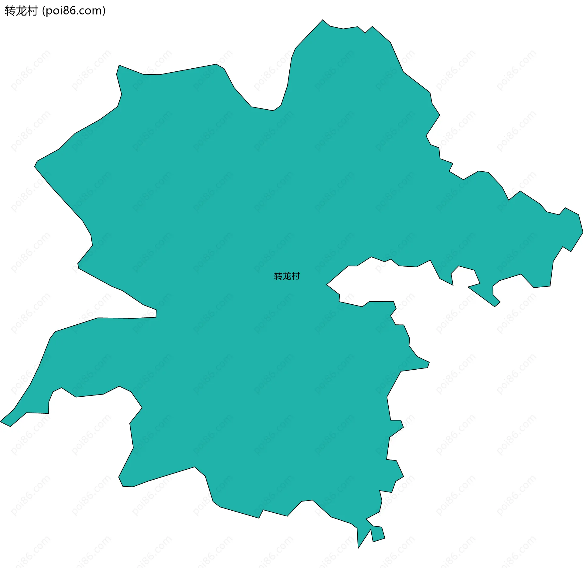 转龙村边界地图