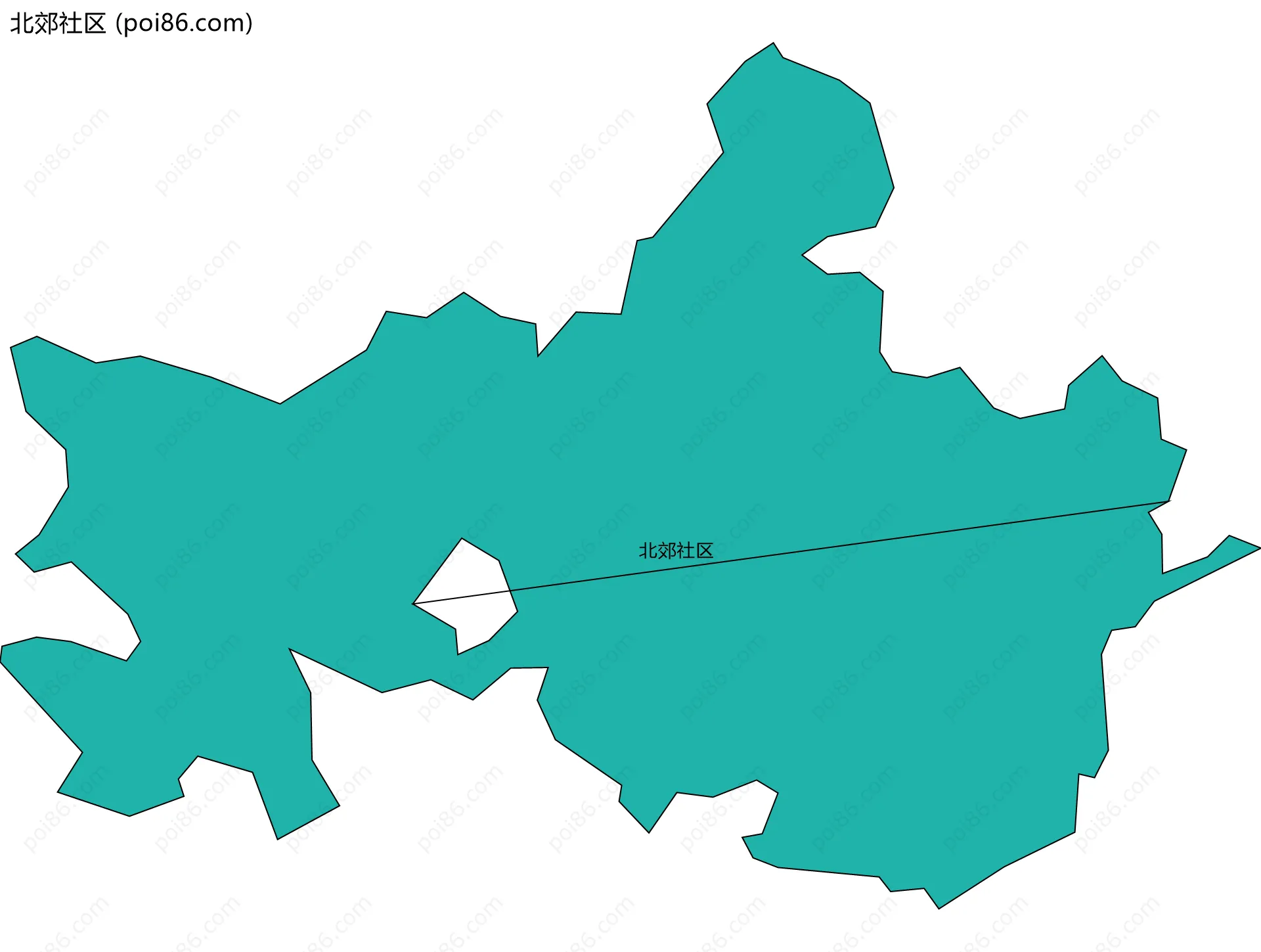 北郊社区边界地图