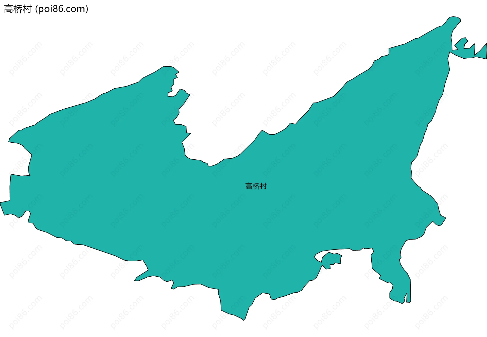 高桥村边界地图