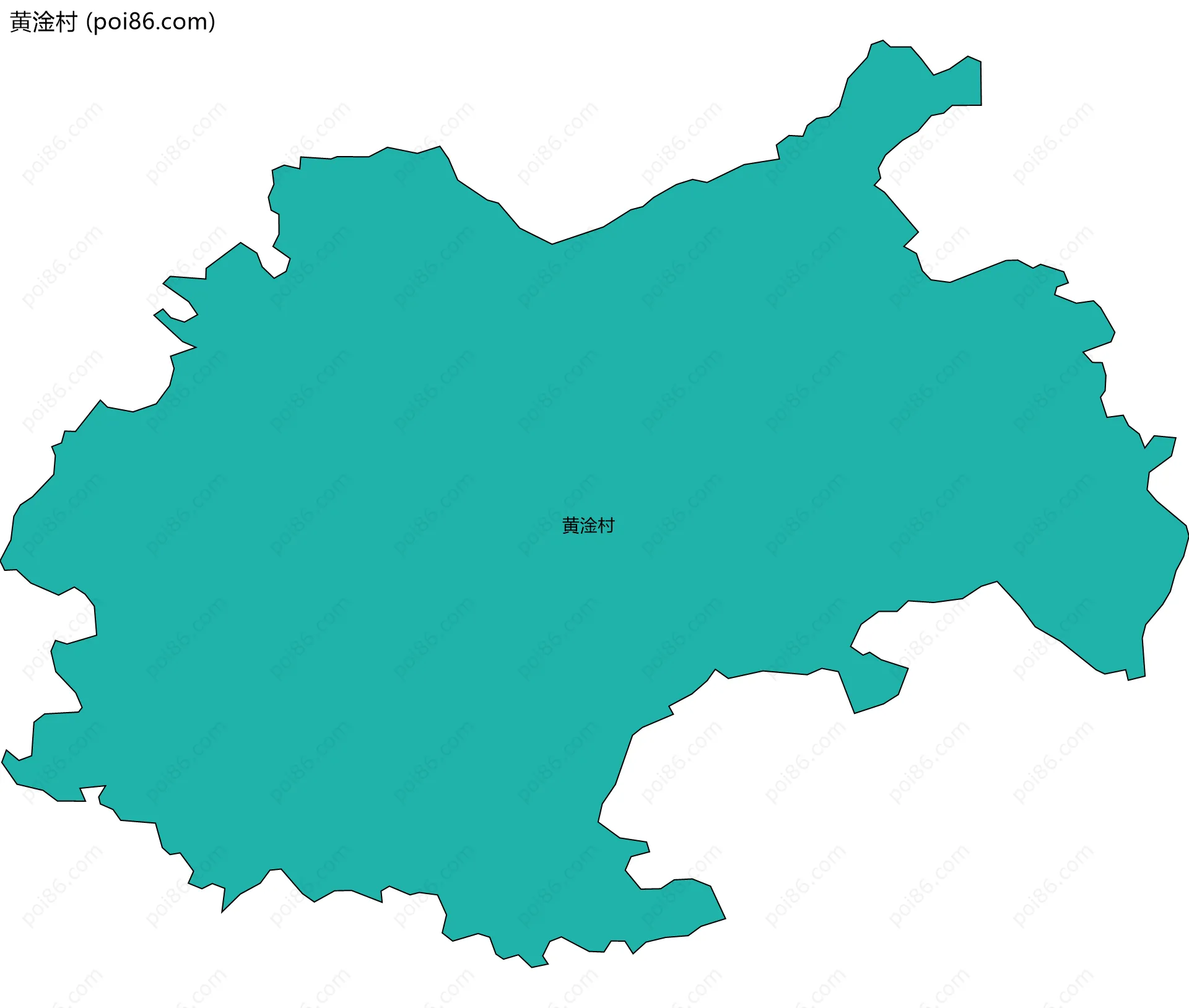 黄淦村边界地图