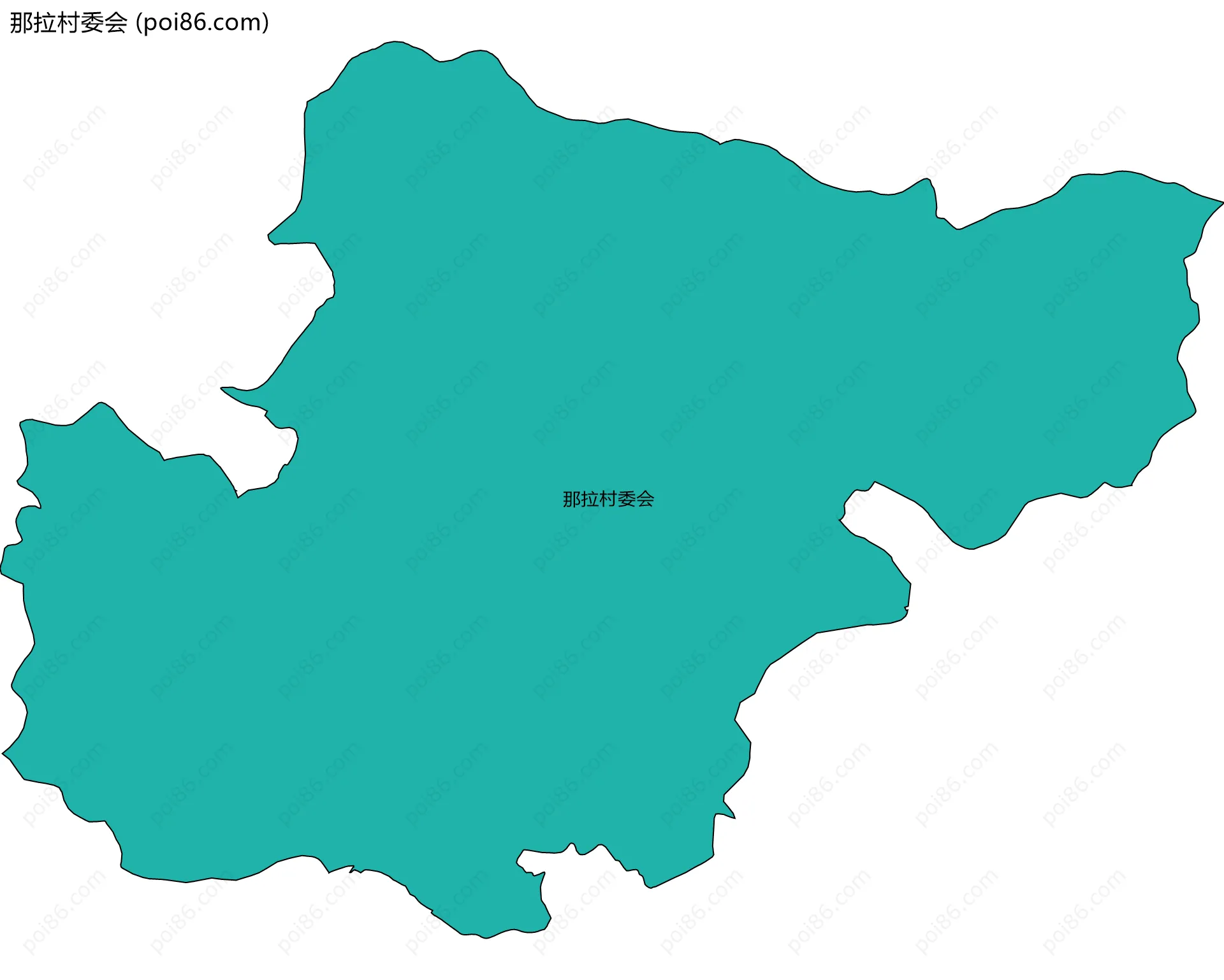 那拉村委会边界地图