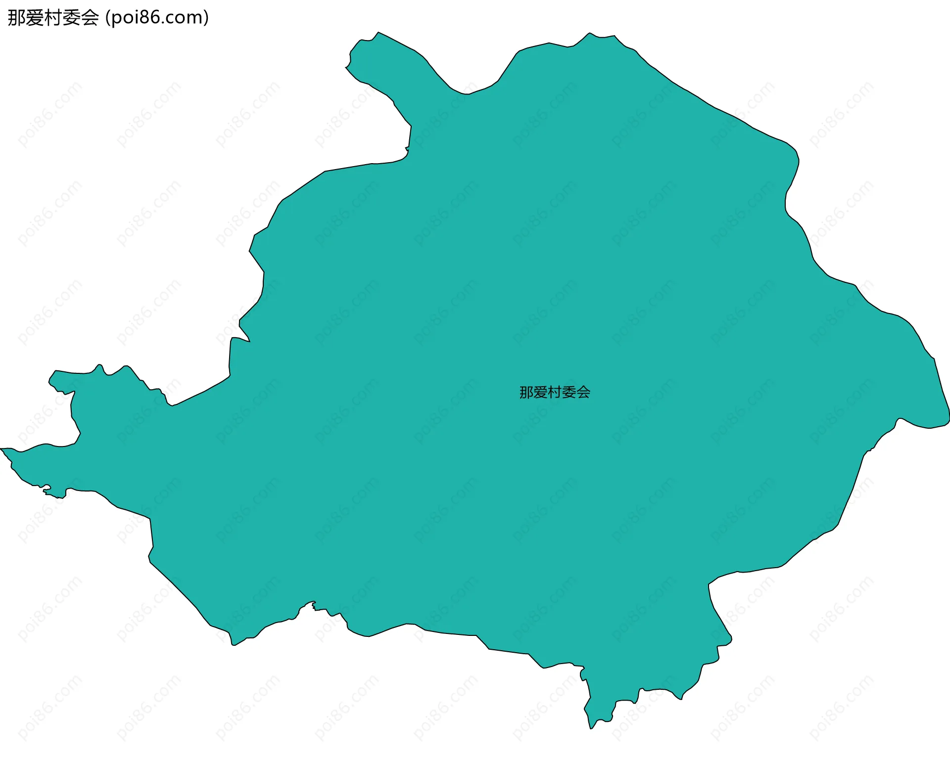 那爱村委会边界地图