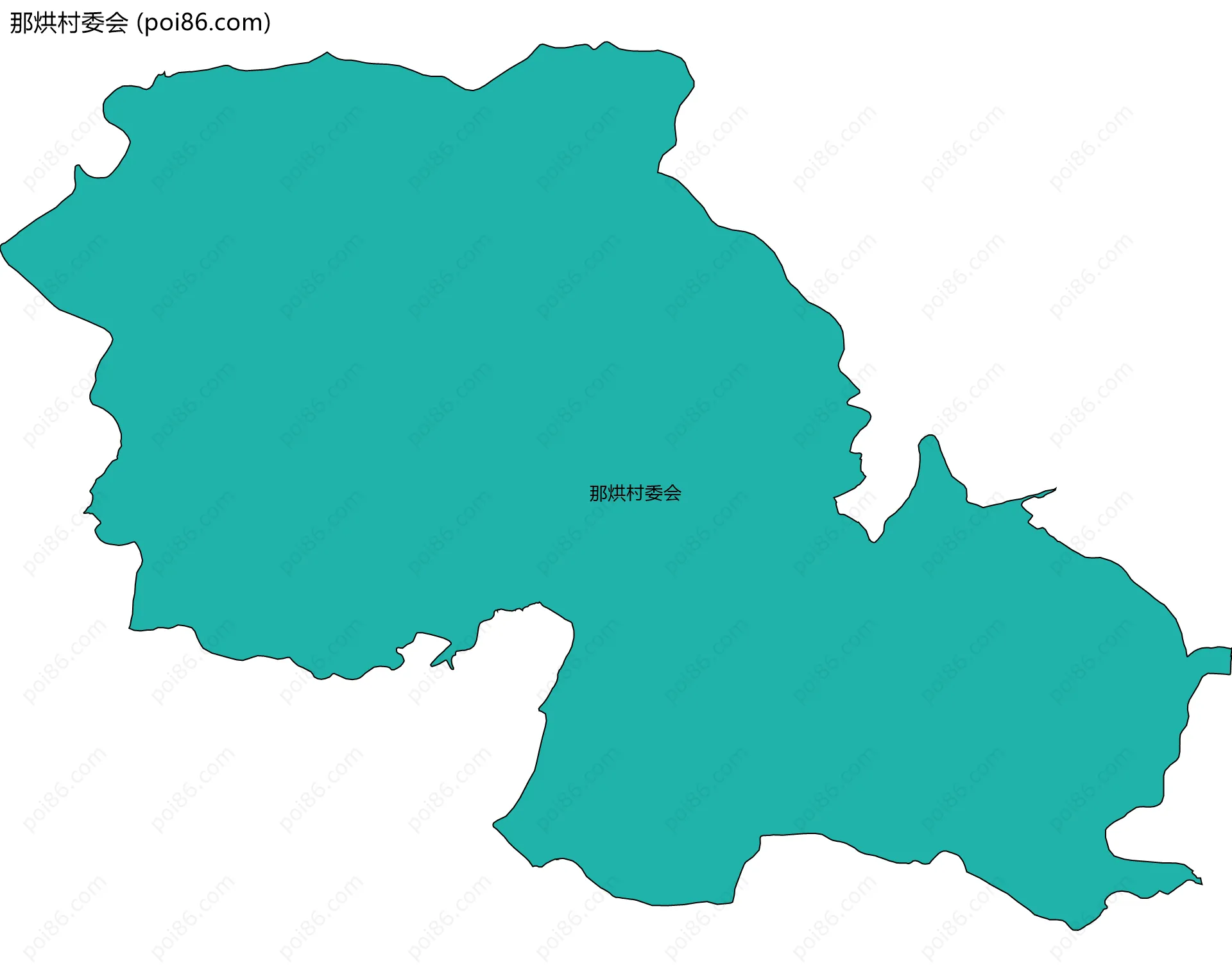 那烘村委会边界地图