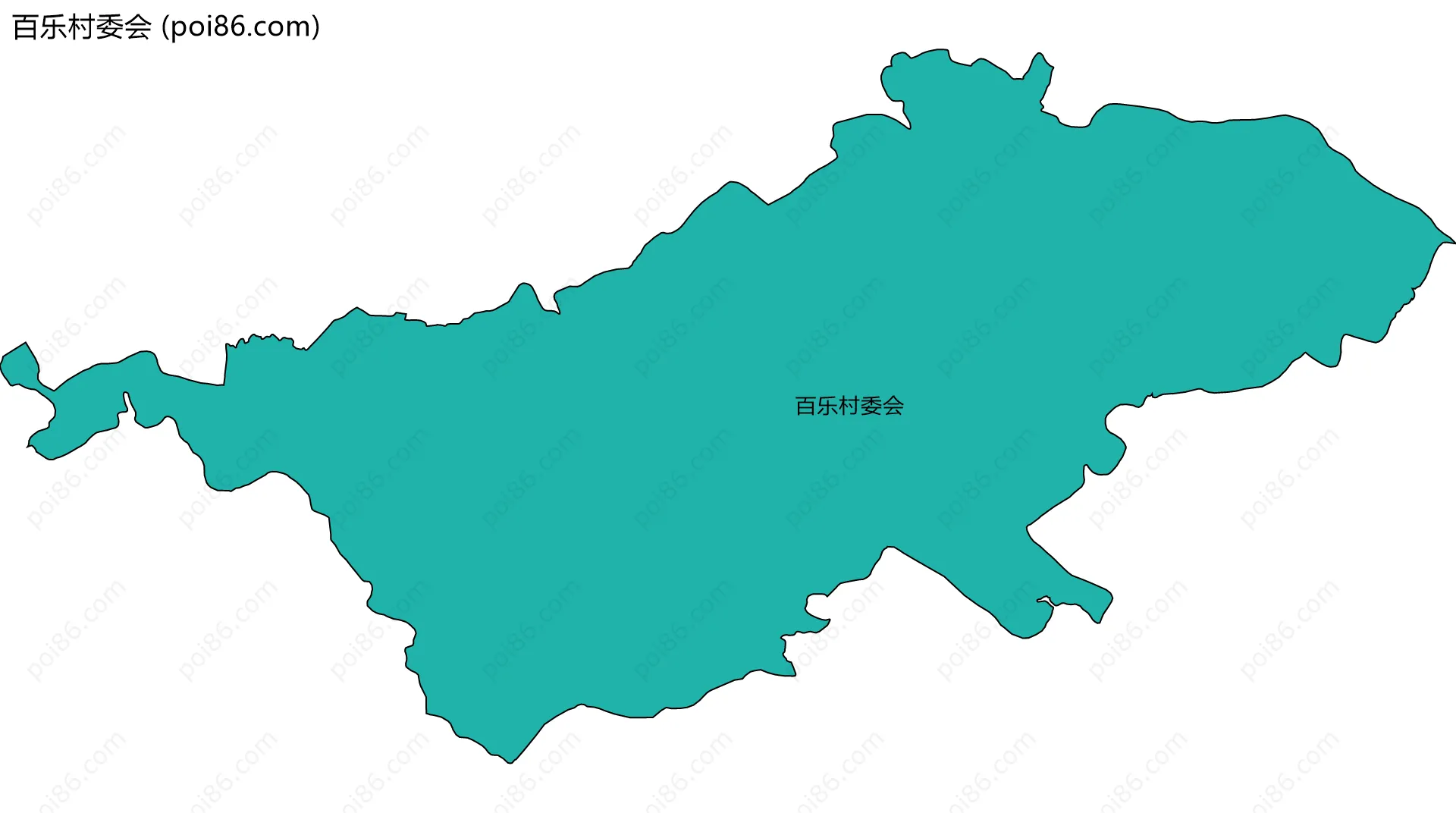 百乐村委会边界地图